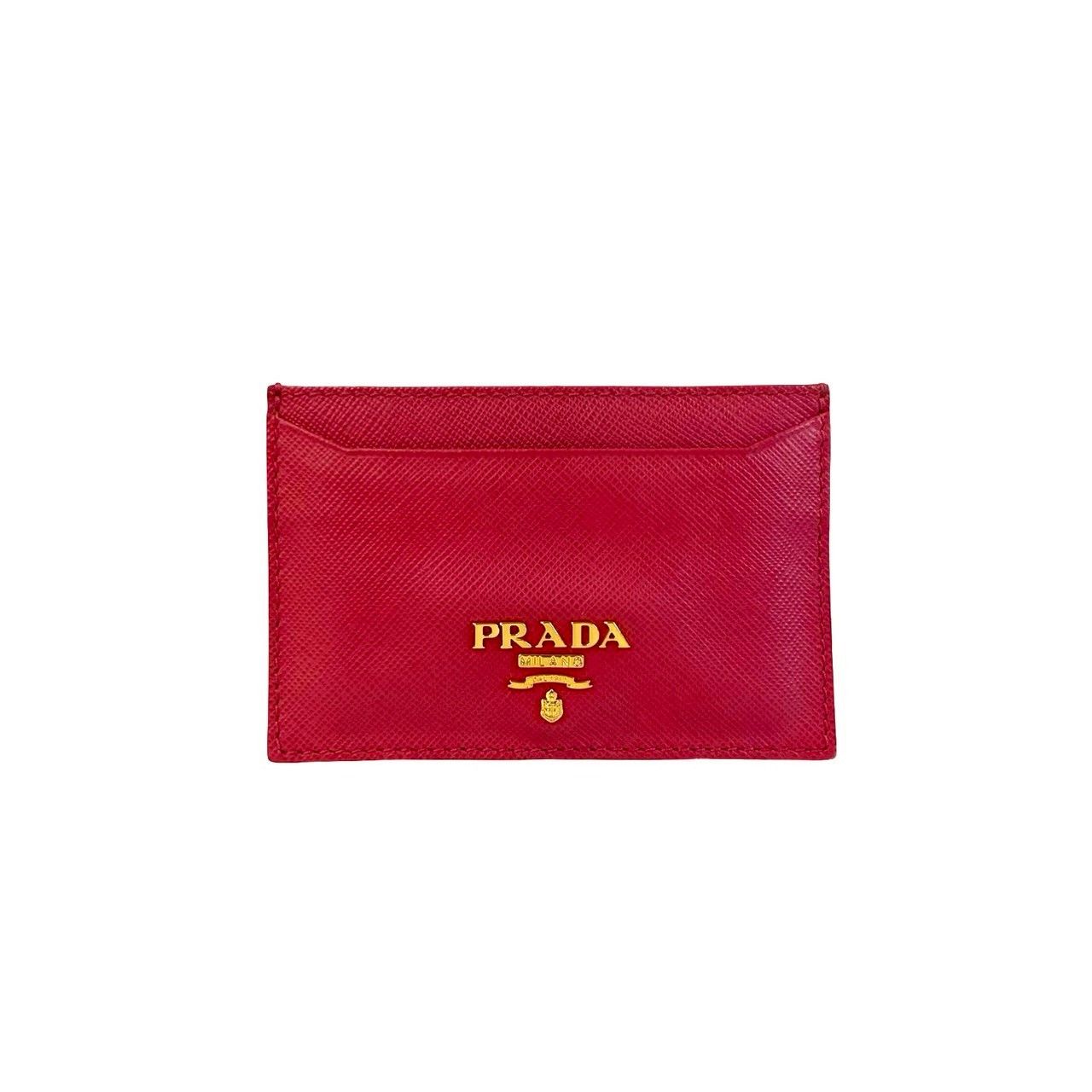 Prada Prada Prada Saffiano Leather Card Case Leather Card Case DUTY FREE for USA Size ONE SIZE - 2 Thumbnail