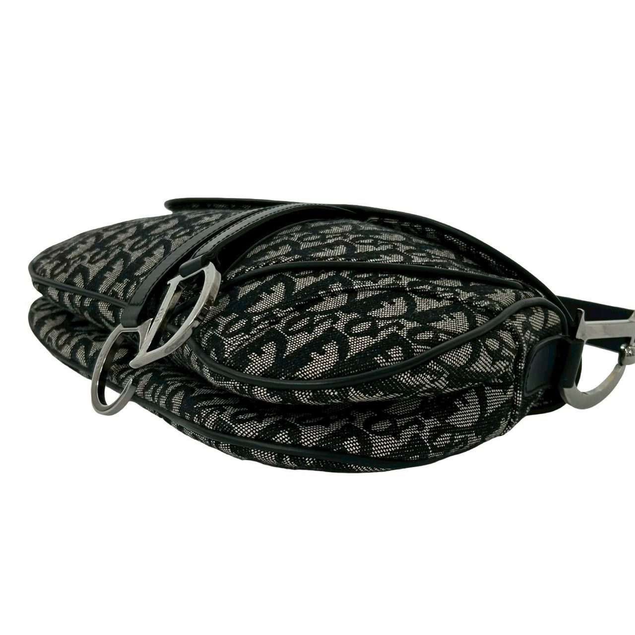 Dior Dior Christian Dior Saddlebag Trotter Canvas Leather Shoulder Bag Textile Shoulder Bag DUTY FREE for USA Size ONE SIZE - 9 Thumbnail