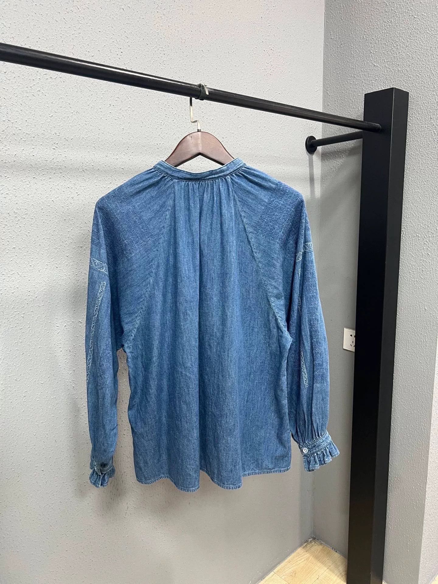 Celine Celine Bohemian Denim Dress Size L / US 10 / IT 46 - 2 Thumbnail