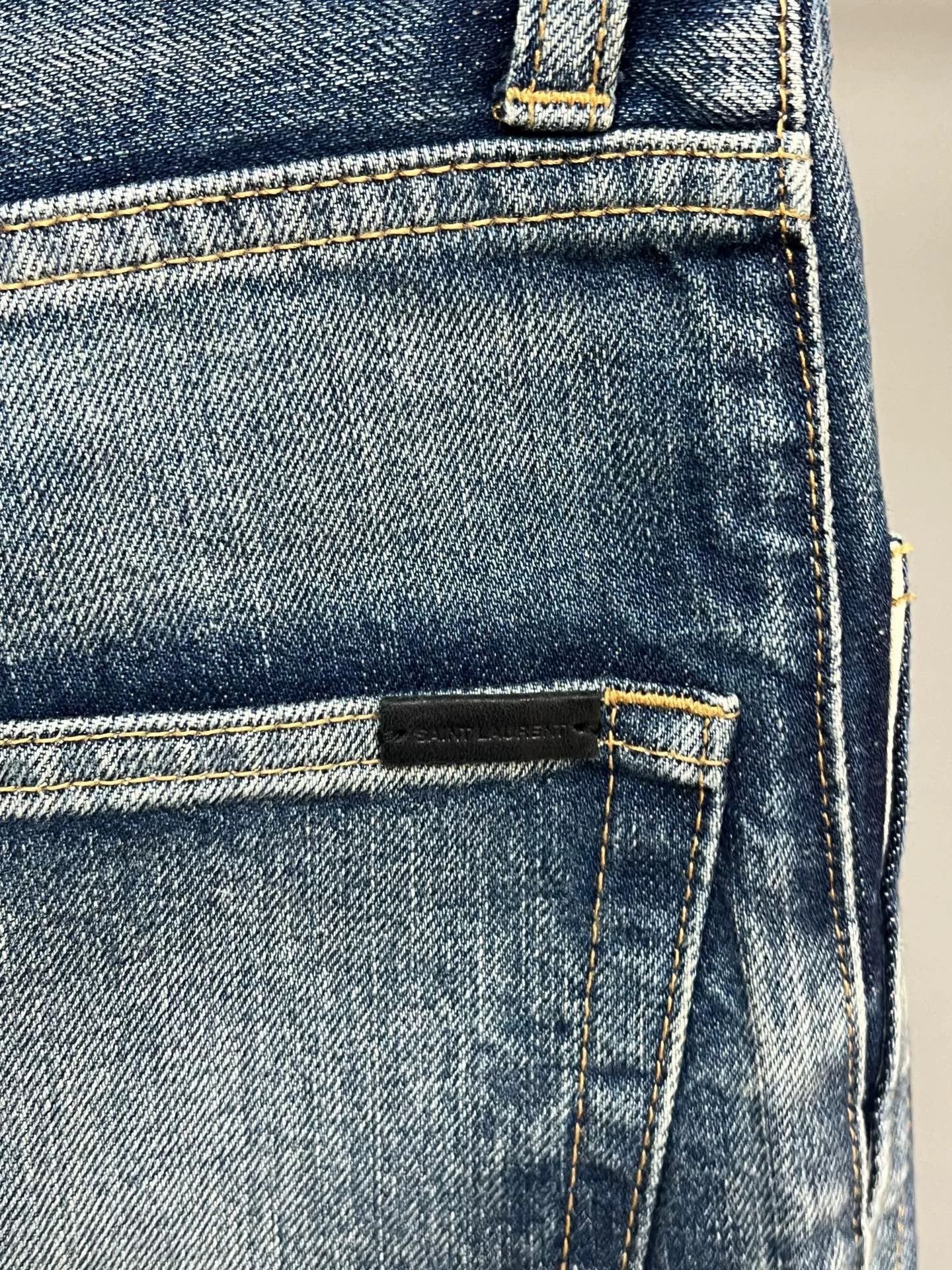 Saint Laurent Paris SLP Distressed Jeans Size US 28 / EU 44 - 4 Thumbnail
