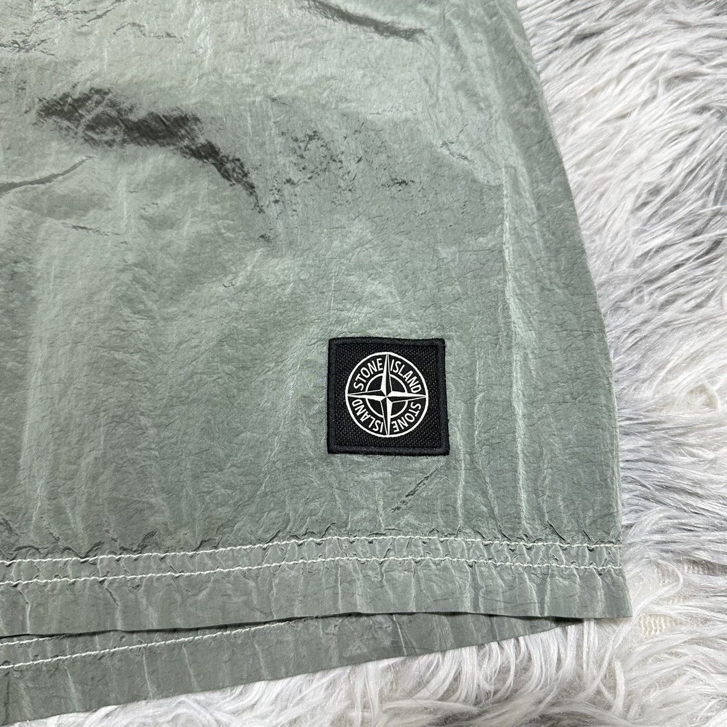 Stone Island Stone Island 25SS Metallic Nylon Shorts Size US 28 / EU 44 - 3 Thumbnail