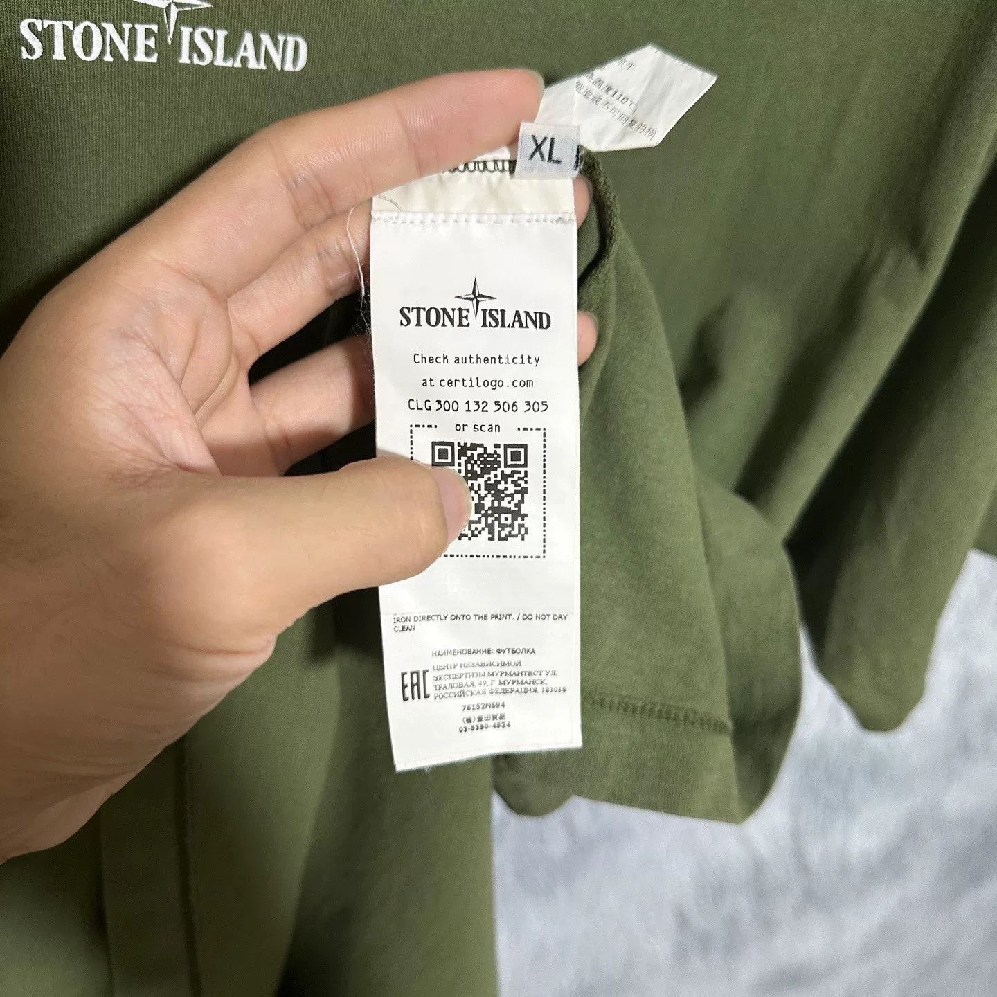 Stone Island Stone Island Large Back Logo T-Shirt Size US XL / EU 56 / 4 - 6 Thumbnail