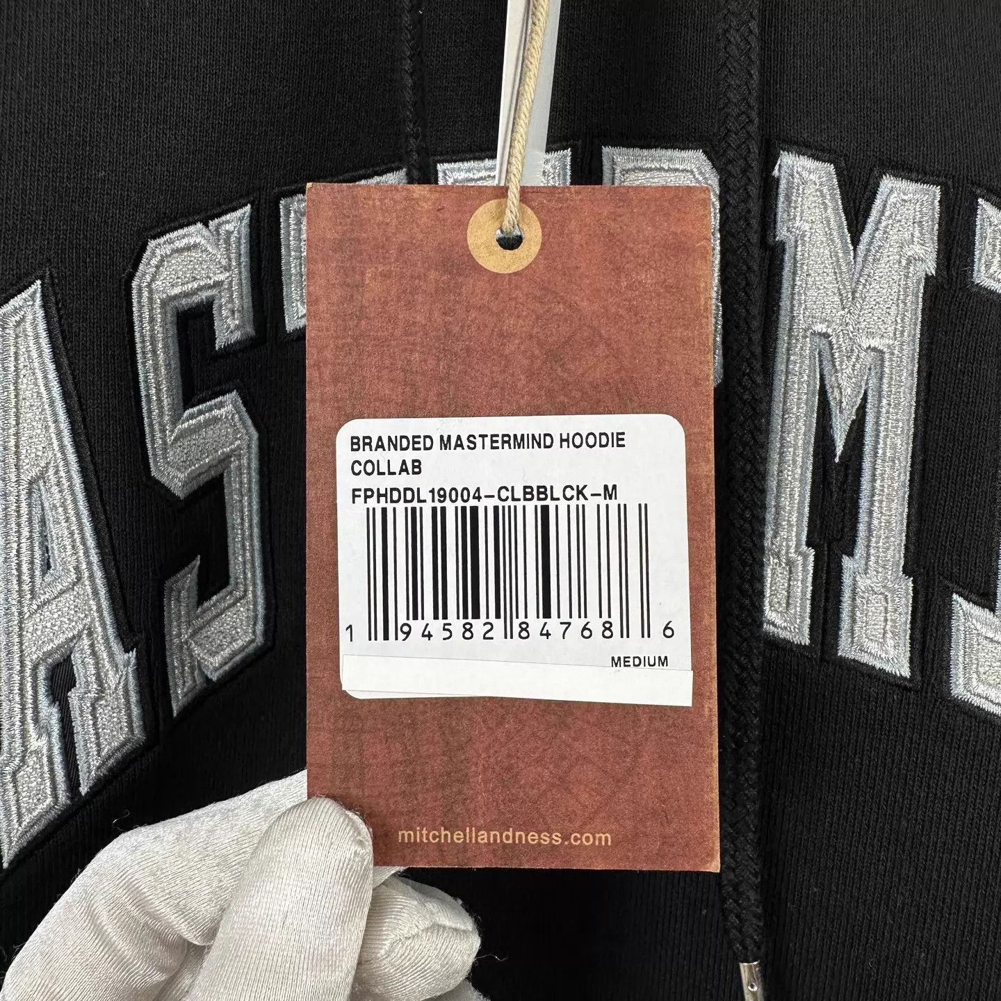 Mastermind Japan Black Hoodie with Embroidered Text - Size M Size US M / EU 48-50 / 2 - 6 Thumbnail