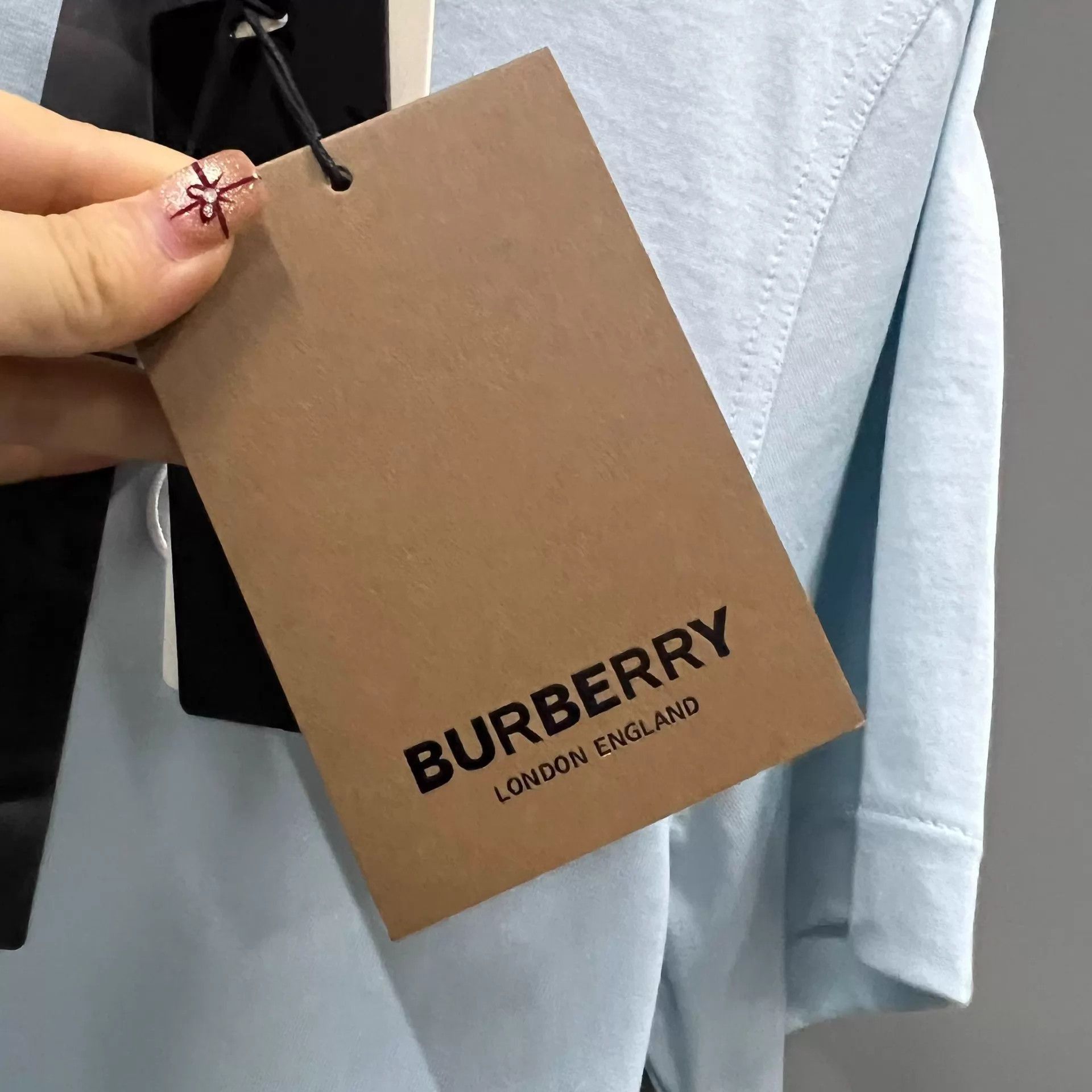 Burberry Light Blue Short Sleeve Crew Neck T-Shirt Size US S / EU 44-46 / 1 - 5 Thumbnail