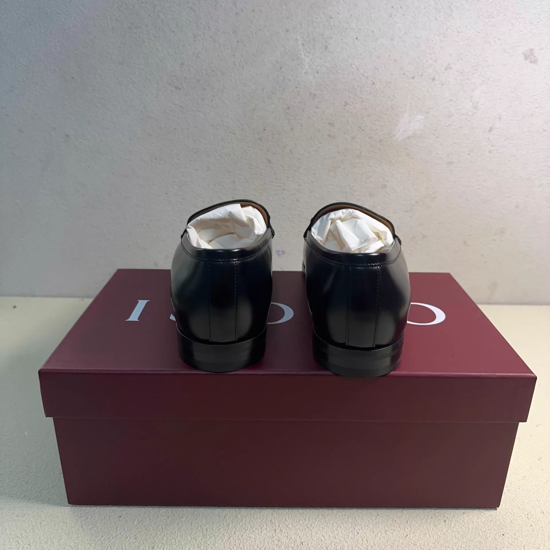 Gucci Black Leather Slip-On Loafers Size 12 Size US 12 / EU 45 - 3 Thumbnail