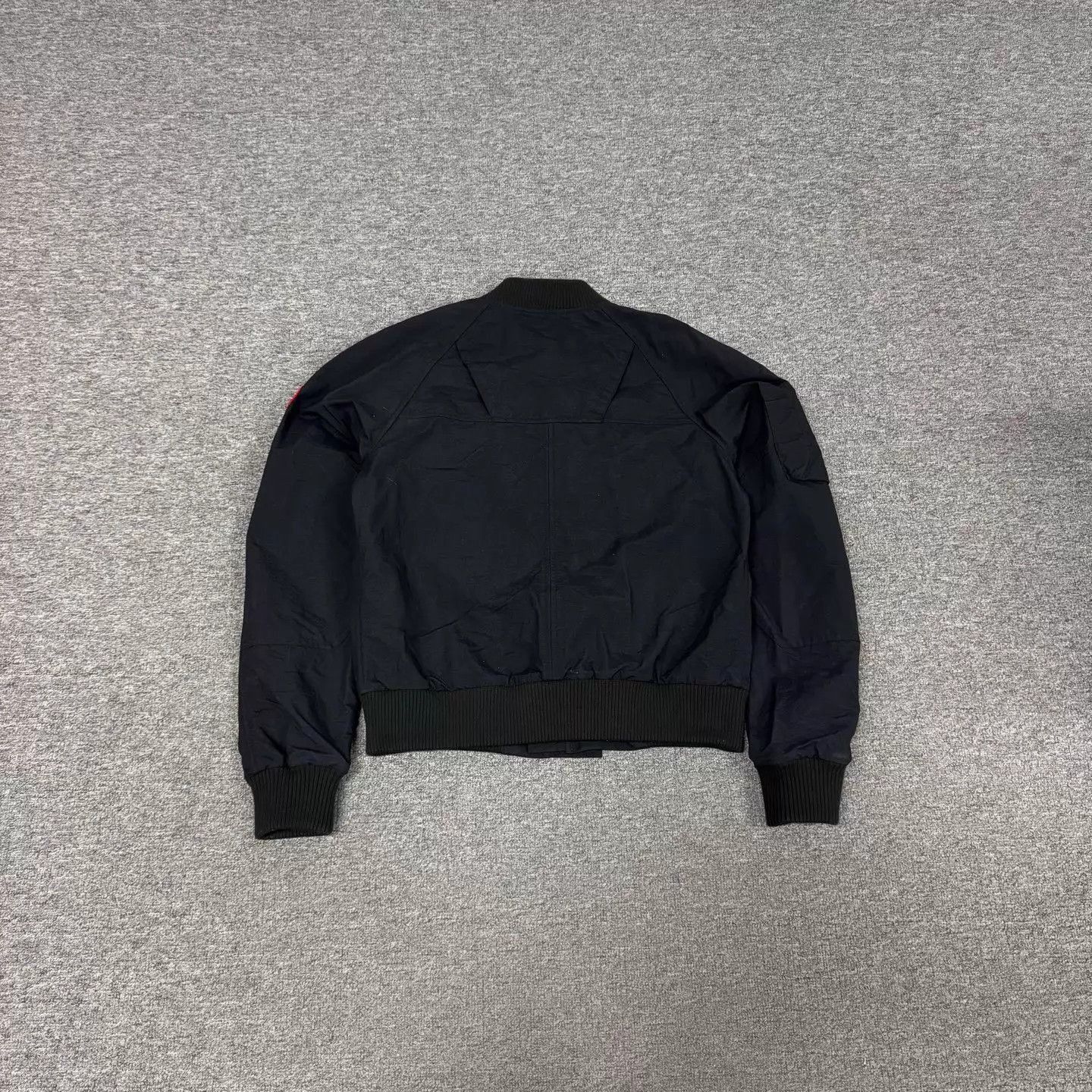 Canada Goose Black Bomber Jacket with Button Front and Pockets Size US S / EU 44-46 / 1 - 2 Thumbnail