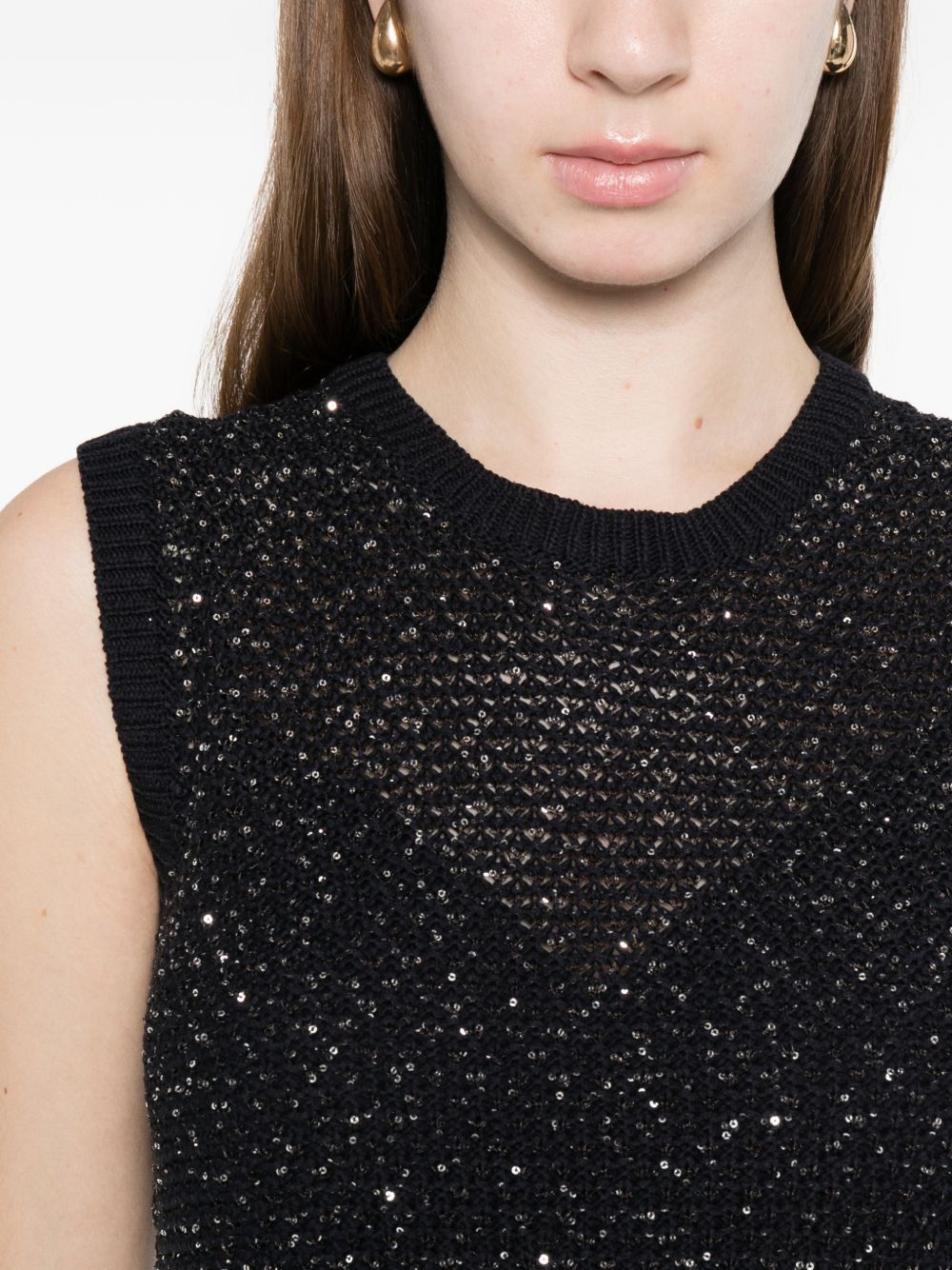Fabiana Filippi EMBELLISHED MINI DRESS Size M / US 6-8 / IT 42-44 - 4 Thumbnail