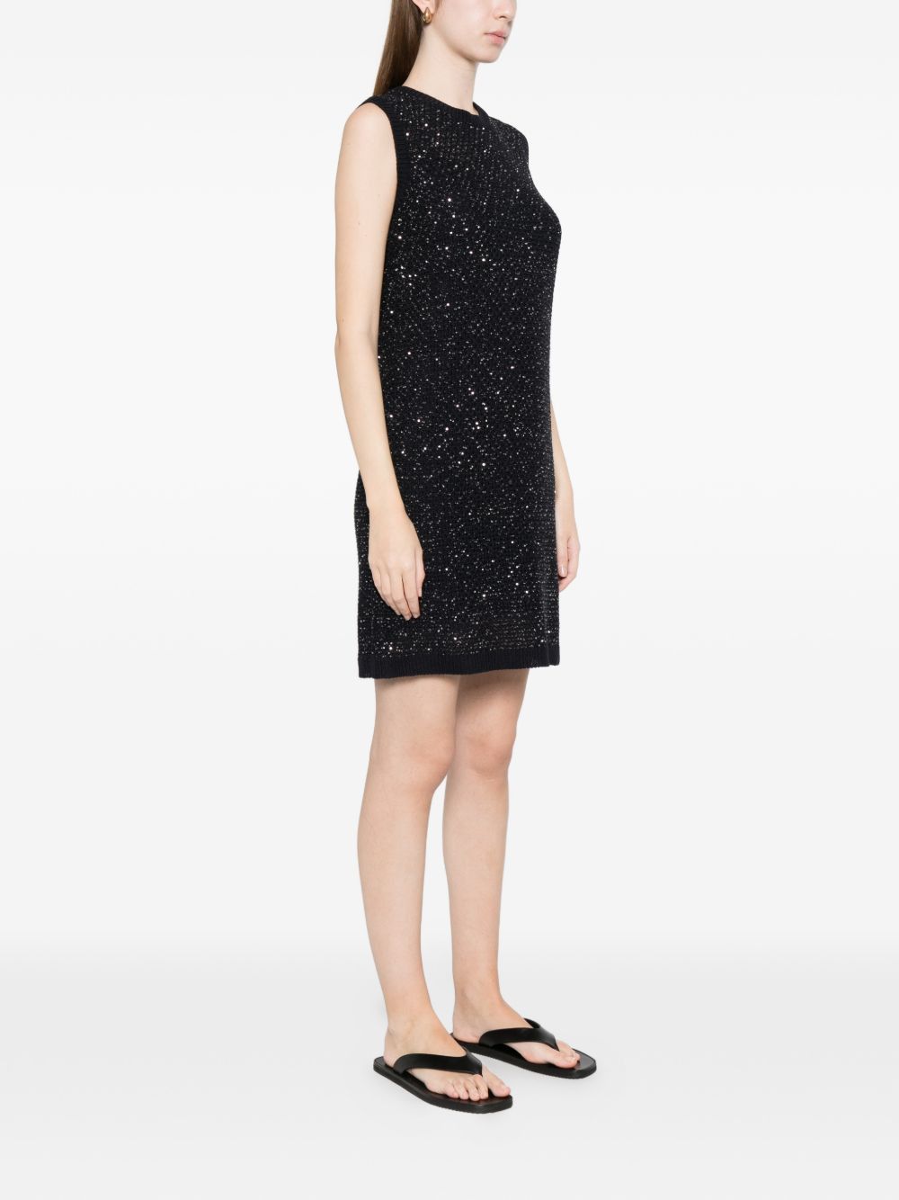 Fabiana Filippi EMBELLISHED MINI DRESS Size L / US 10 / IT 46 - 5 Thumbnail
