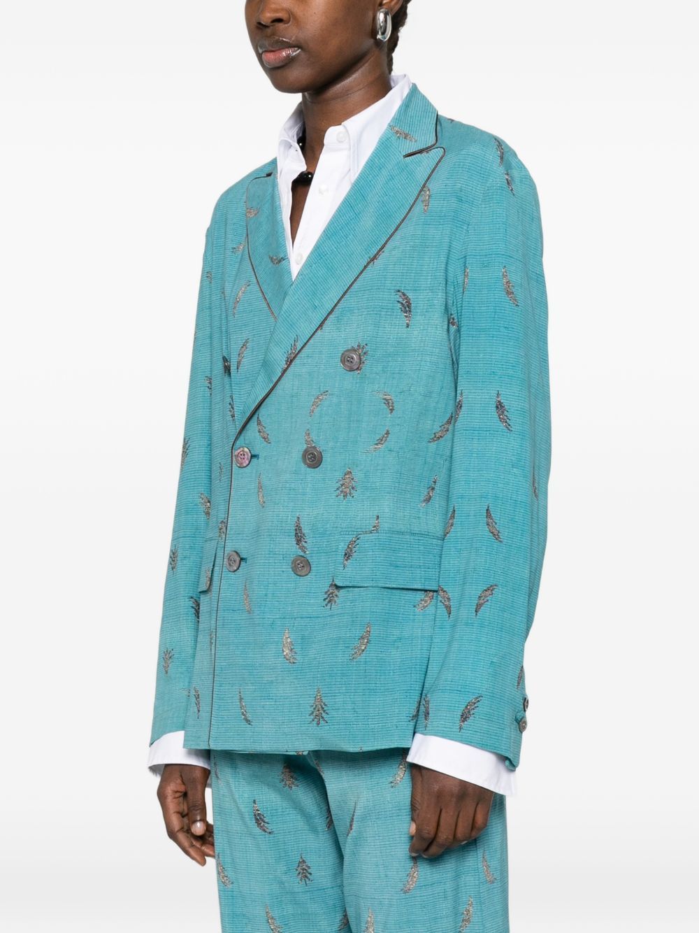Pierre-Louis Mascia PRINTED SILK JACKET Size XS / US 0-2 / IT 36-38 - 4 Thumbnail