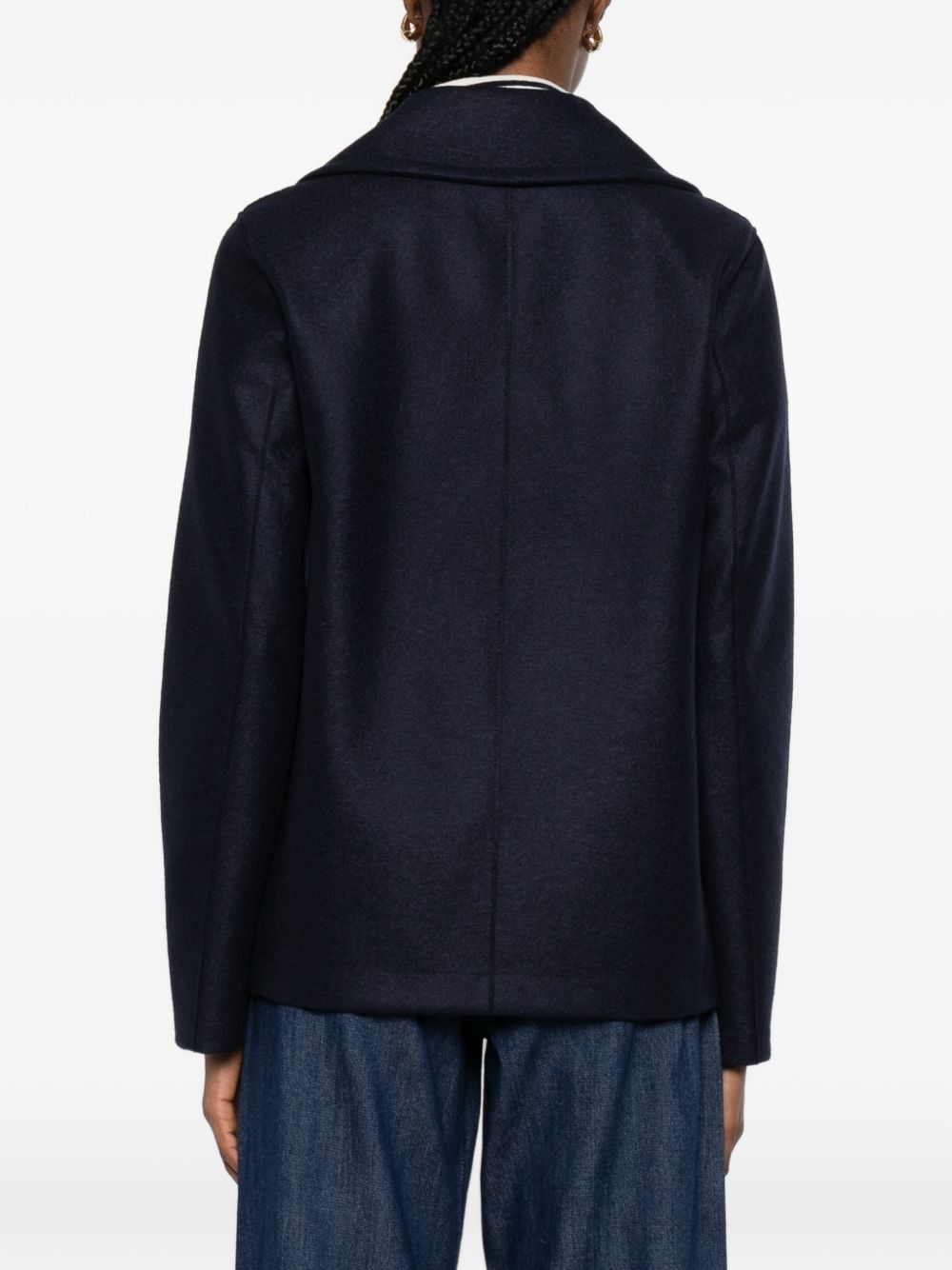 Harris Wharf London WOOL COAT Size S / US 4 / IT 40 - 2 Thumbnail