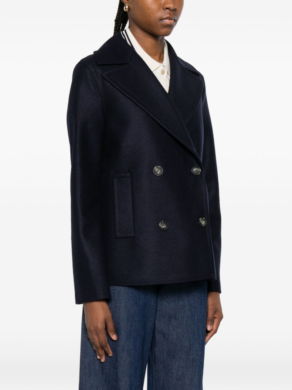 Harris Wharf London WOOL COAT Size L / US 10 / IT 46 - 4 Thumbnail
