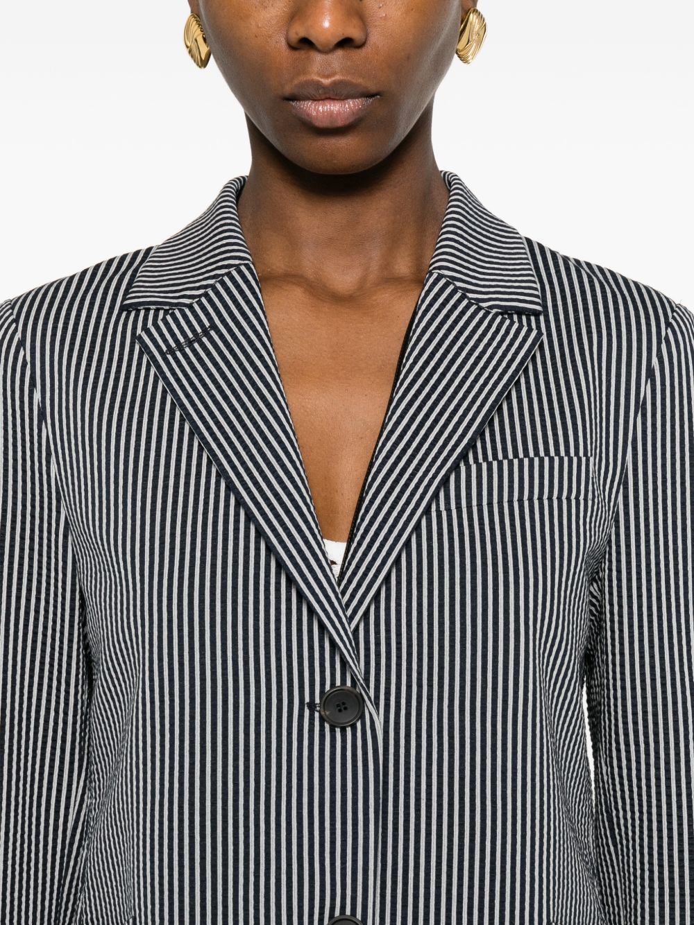 Harris Wharf London COTTON BLEND BLAZER JACKET Size S / US 4 / IT 40 - 5 Thumbnail