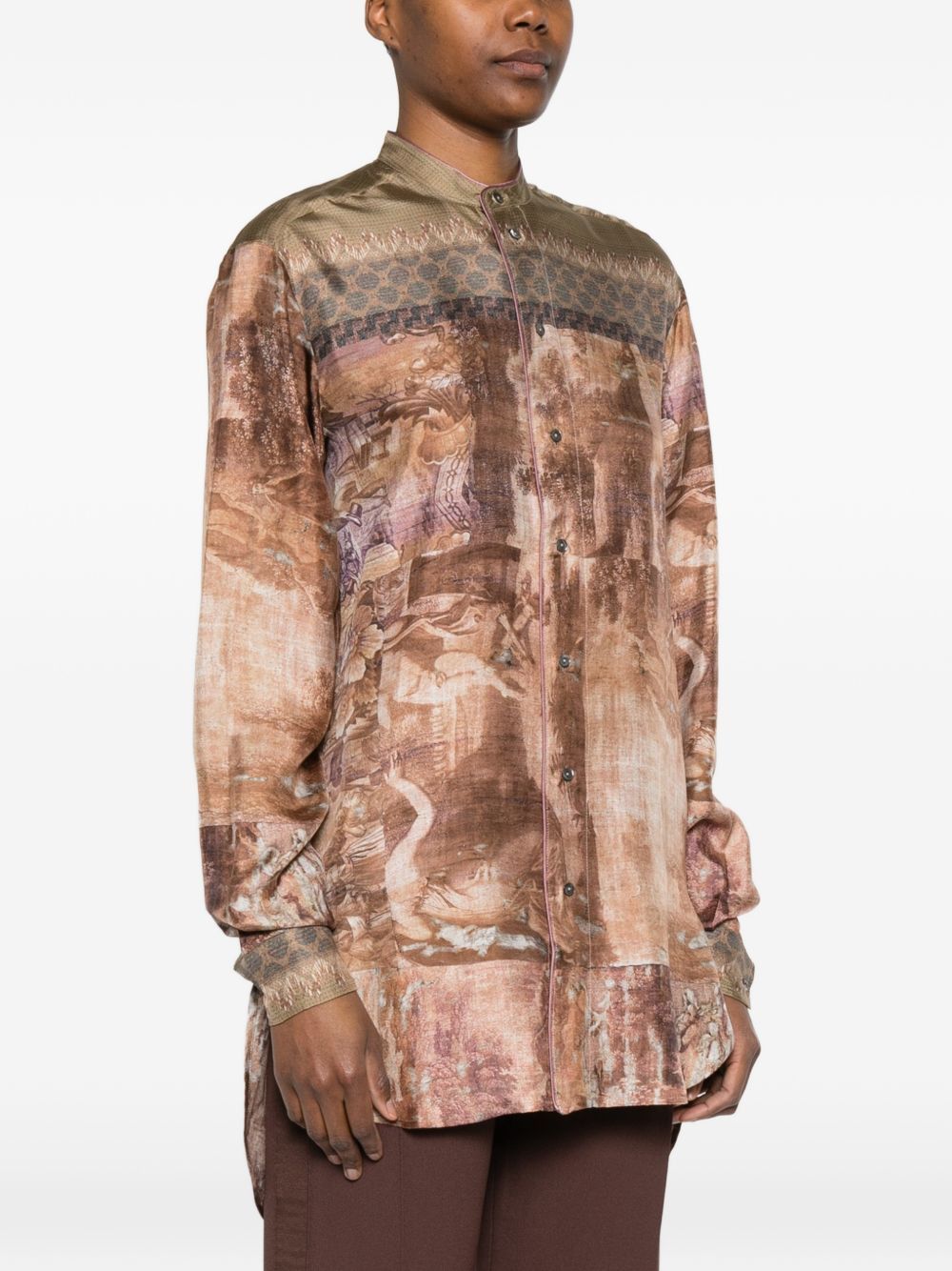 Pierre-Louis Mascia PRINTED SILK SHIRT Size XS / US 0-2 / IT 36-38 - 5 Thumbnail