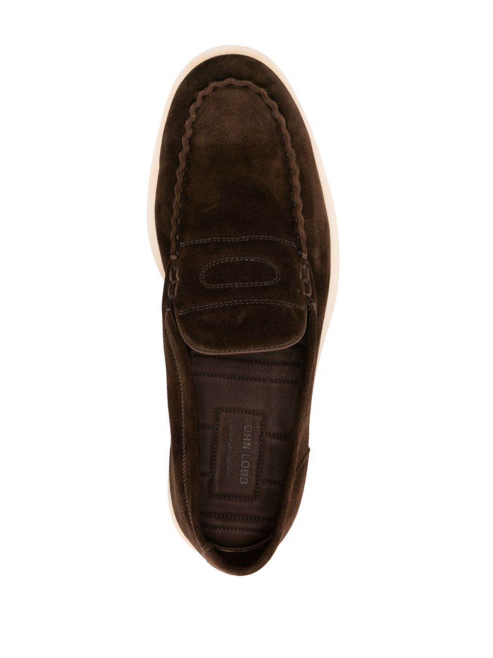 John Lobb PACE SUEDE LEATHER LOAFERS Size US 9 / EU 42 - 3 Thumbnail