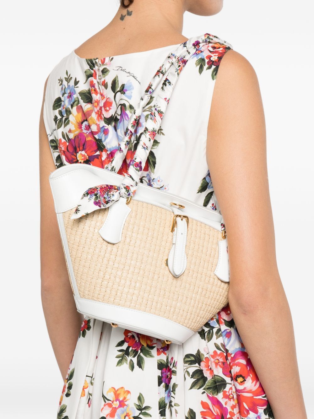 Dolce & Gabbana CAPRI STRAW BACKET BAG Size ONE SIZE - 2 Thumbnail