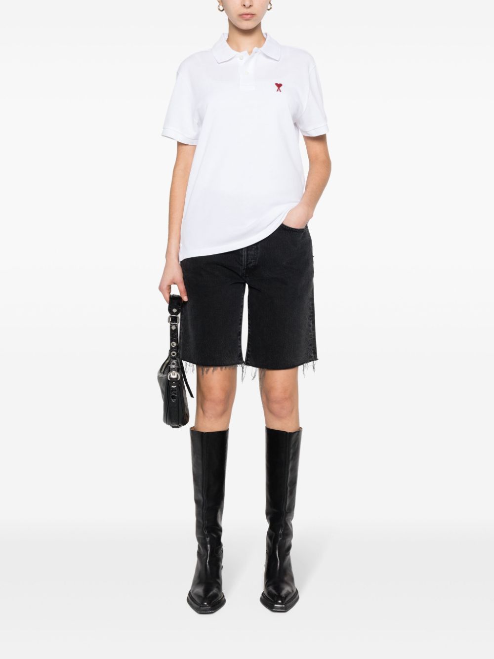 AMI AMI DE COEUR COTTON POLO SHIRT Size XL / US 12-14 / IT 48-50 - 6 Thumbnail