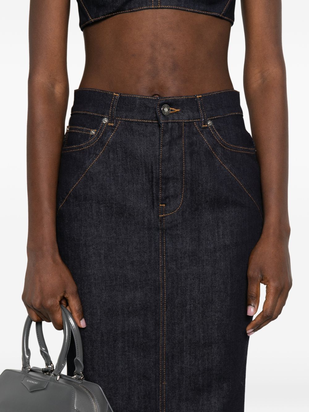 Givenchy DENIM LONG SKIRT Size 25" / US 0 / IT 36 - 2 Thumbnail