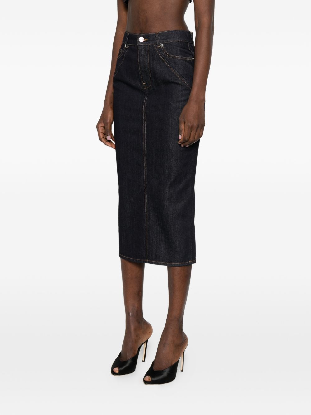 Givenchy DENIM LONG SKIRT Size 25" / US 0 / IT 36 - 3 Thumbnail