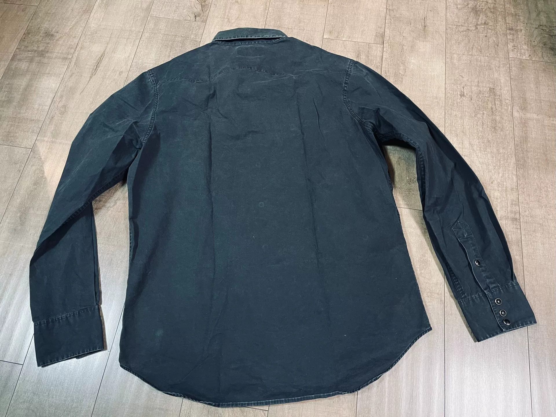 RRL Ralph Lauren RRL Charcoal Gemstone Button Shirt Size US M / EU 48-50 / 2 - 6 Thumbnail