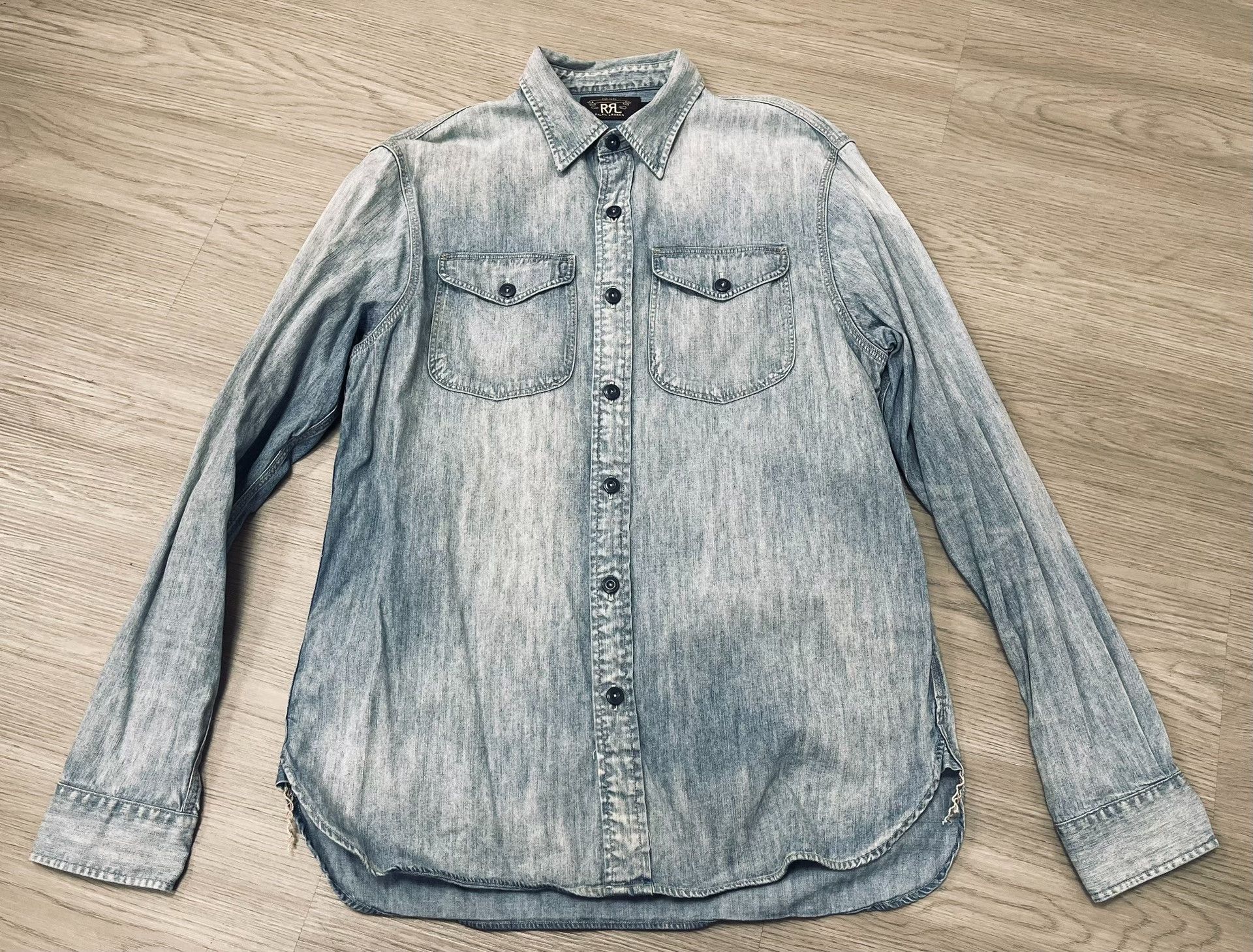 RRL Ralph Lauren RRL Vintage Washed Work Shirt Jacket Size US M / EU 48-50 / 2 - 3 Thumbnail