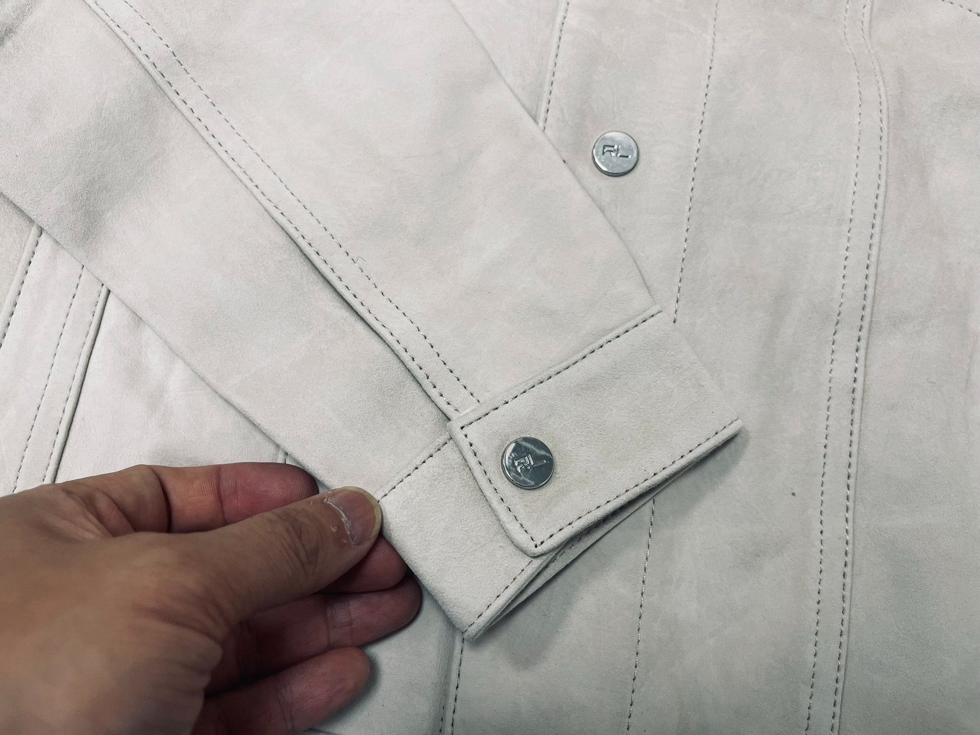RRL Ralph Lauren Ralph Lauren RRL Style Ivory Leather Jacket Size US M / EU 48-50 / 2 - 3 Thumbnail