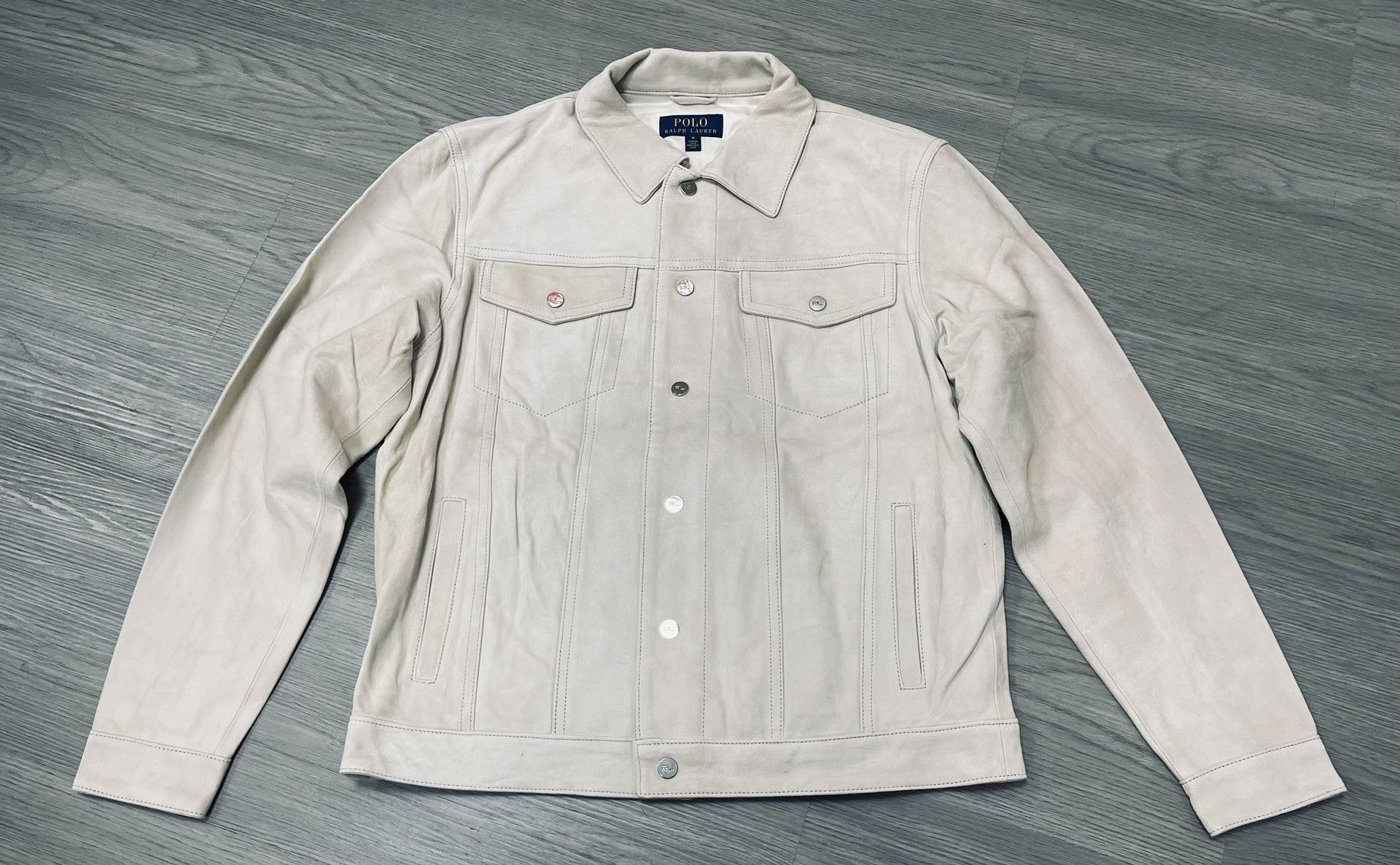 RRL Ralph Lauren Ralph Lauren RRL Style Ivory Leather Jacket Size US M / EU 48-50 / 2 - 2 Thumbnail