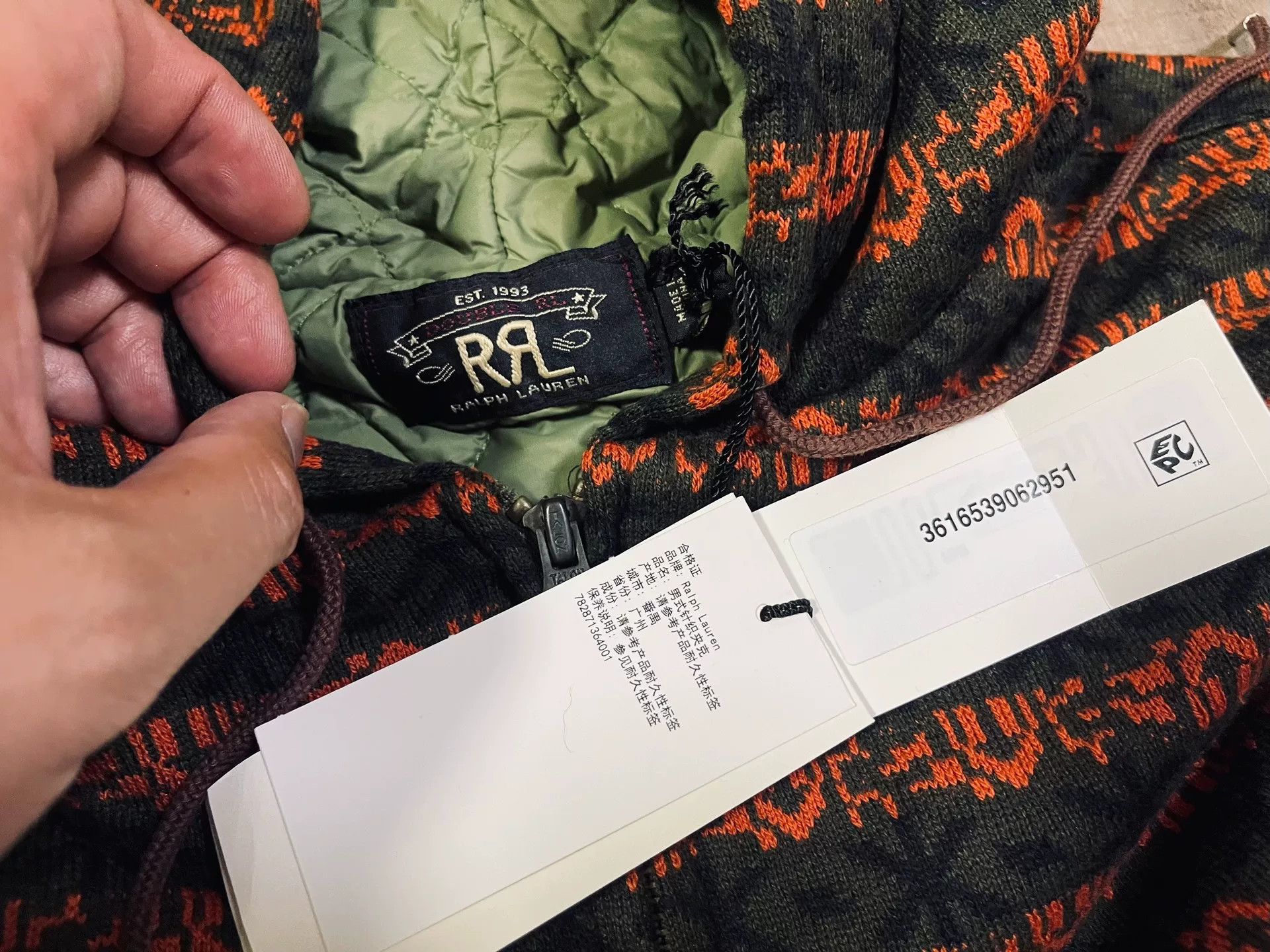 RRL Ralph Lauren RRL Navajo Fleece Hooded Jacket Size US L / EU 52-54 / 3 - 4 Thumbnail