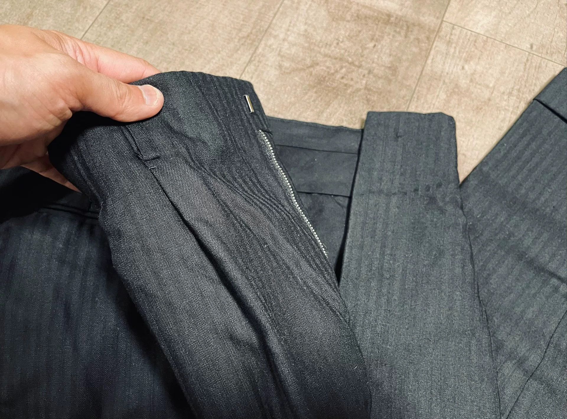 SARTORIO ARTIGIANI Neapolitan Handmade Wool Trousers Size US 35 - 7 Thumbnail