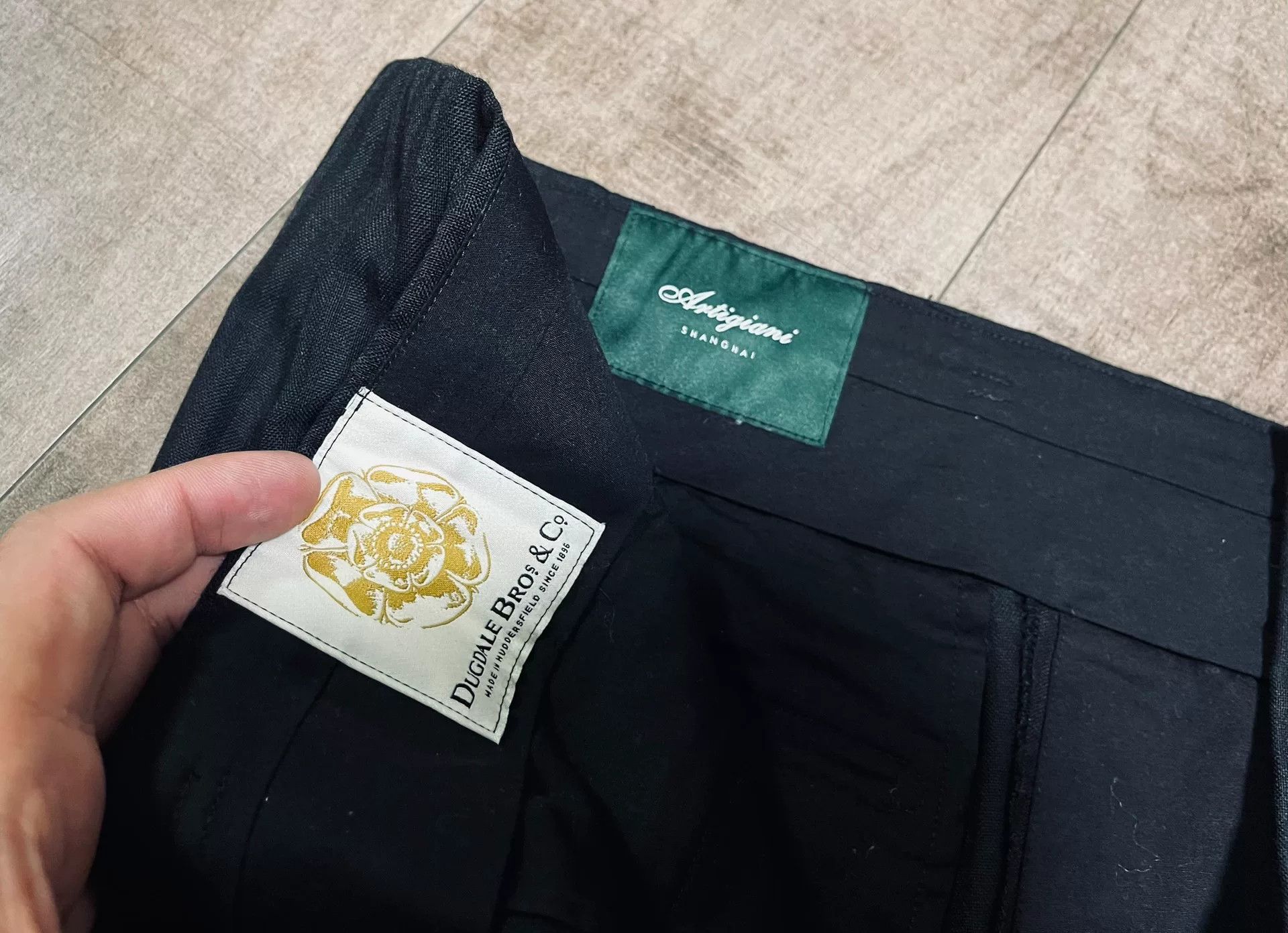 SARTORIO ARTIGIANI Neapolitan Handmade Wool Trousers Size US 35 - 9 Thumbnail