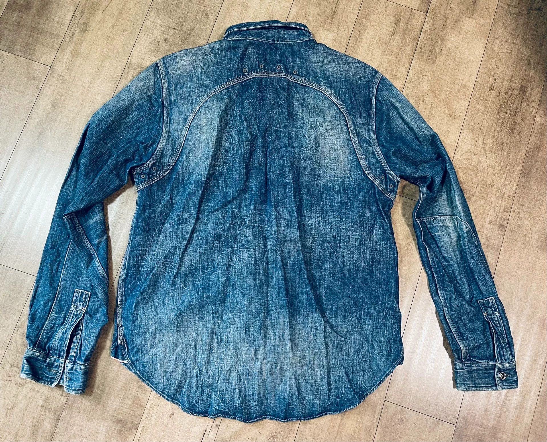 RRL Ralph Lauren RRL Indigo Denim Shirt Jacket Size US L / EU 52-54 / 3 - 6 Thumbnail