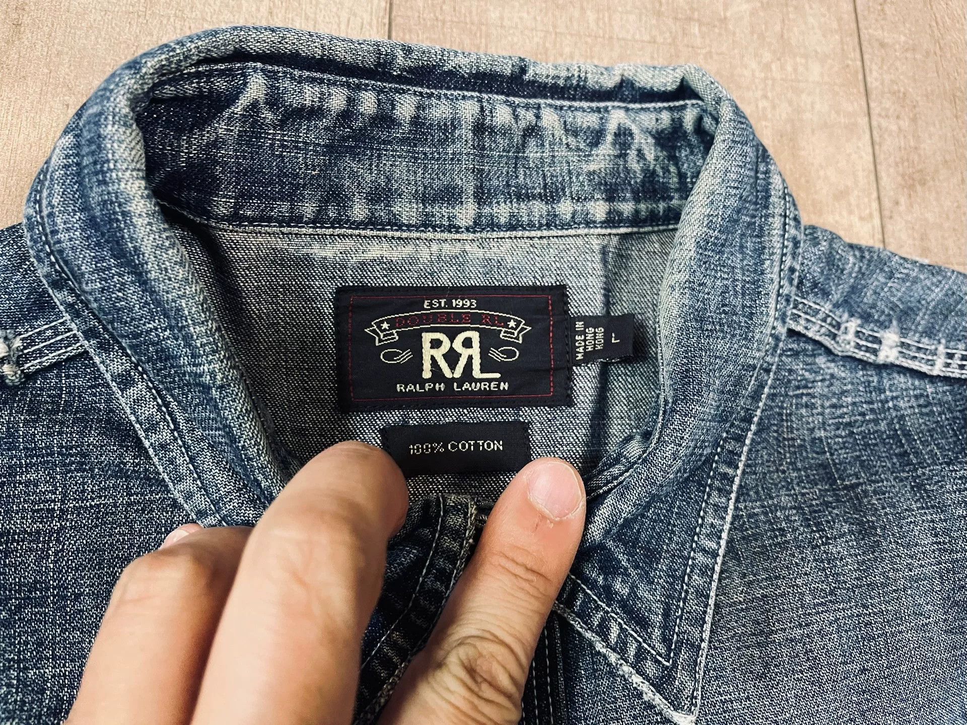 RRL Ralph Lauren RRL Indigo Work Shirt Jacket Size US L / EU 52-54 / 3 - 7 Thumbnail