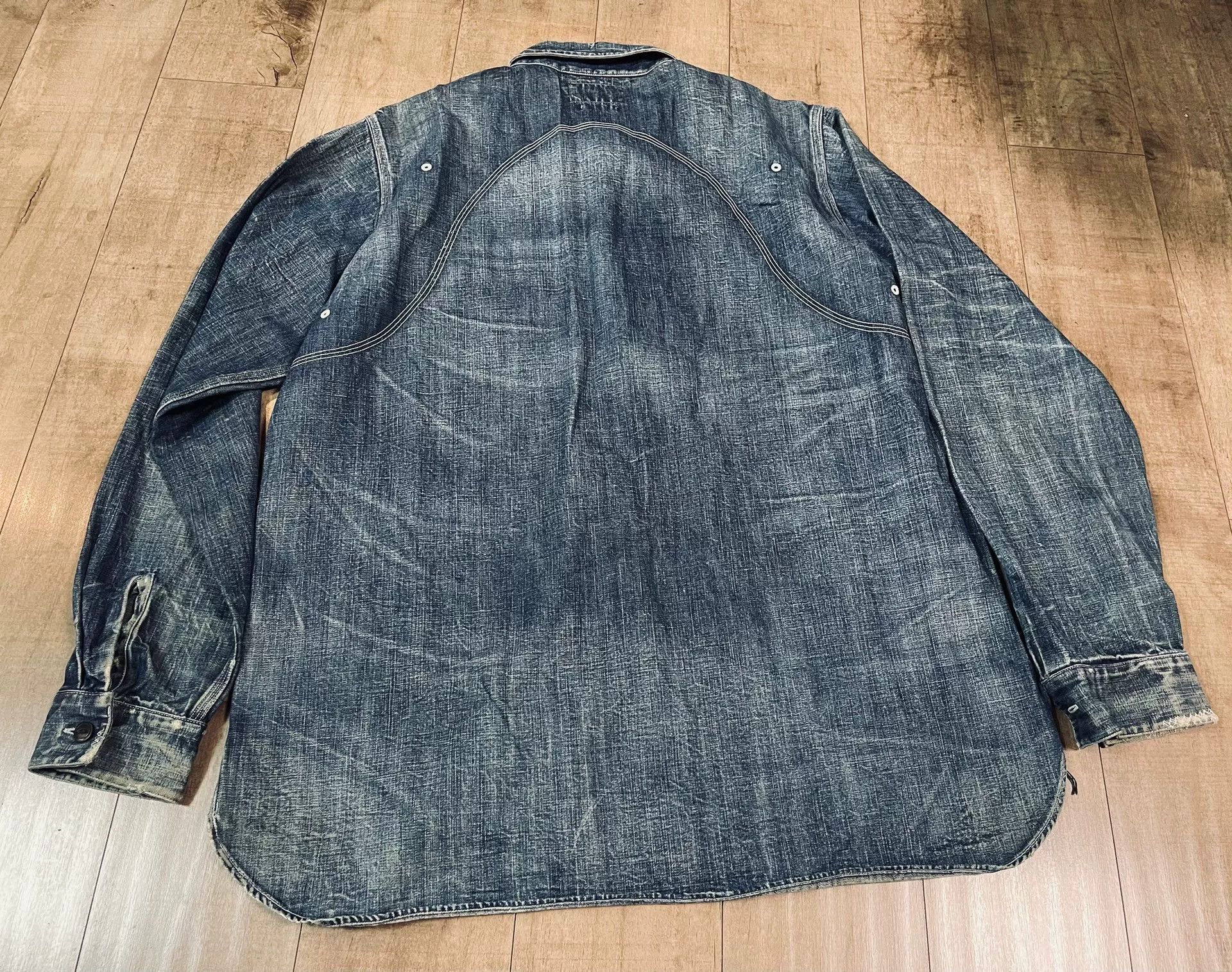RRL Ralph Lauren RRL Indigo Work Shirt Jacket Size US L / EU 52-54 / 3 - 9 Thumbnail