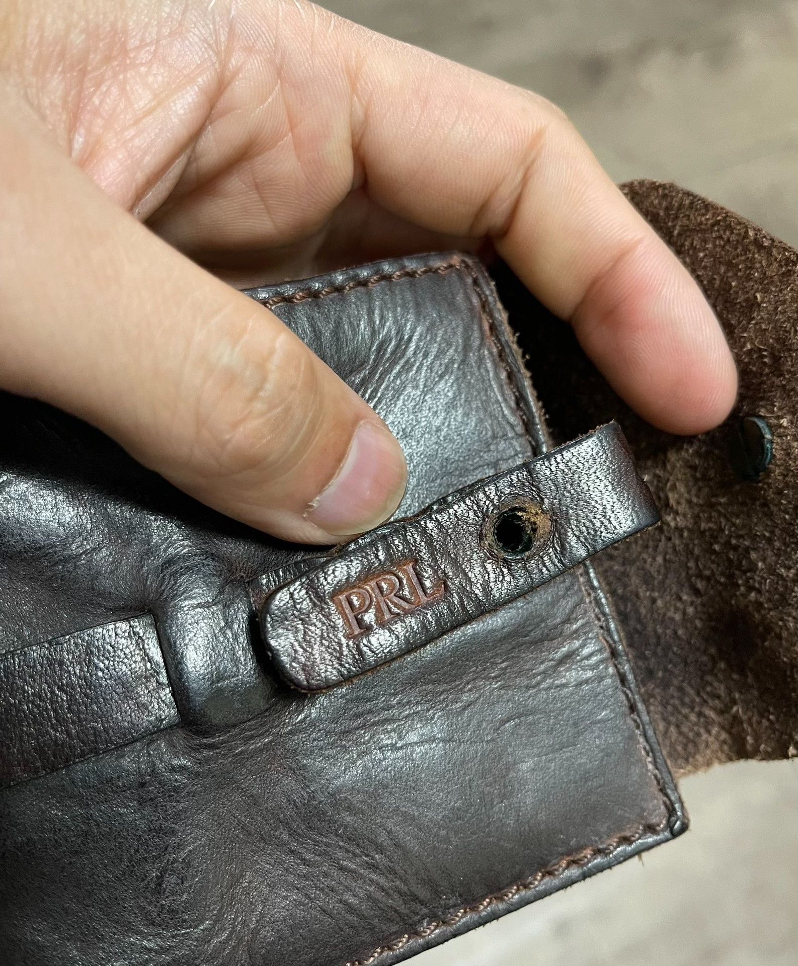 RRL Ralph Lauren Ralph Lauren RRL Distressed Wine Red Wallet Size ONE SIZE - 5 Thumbnail