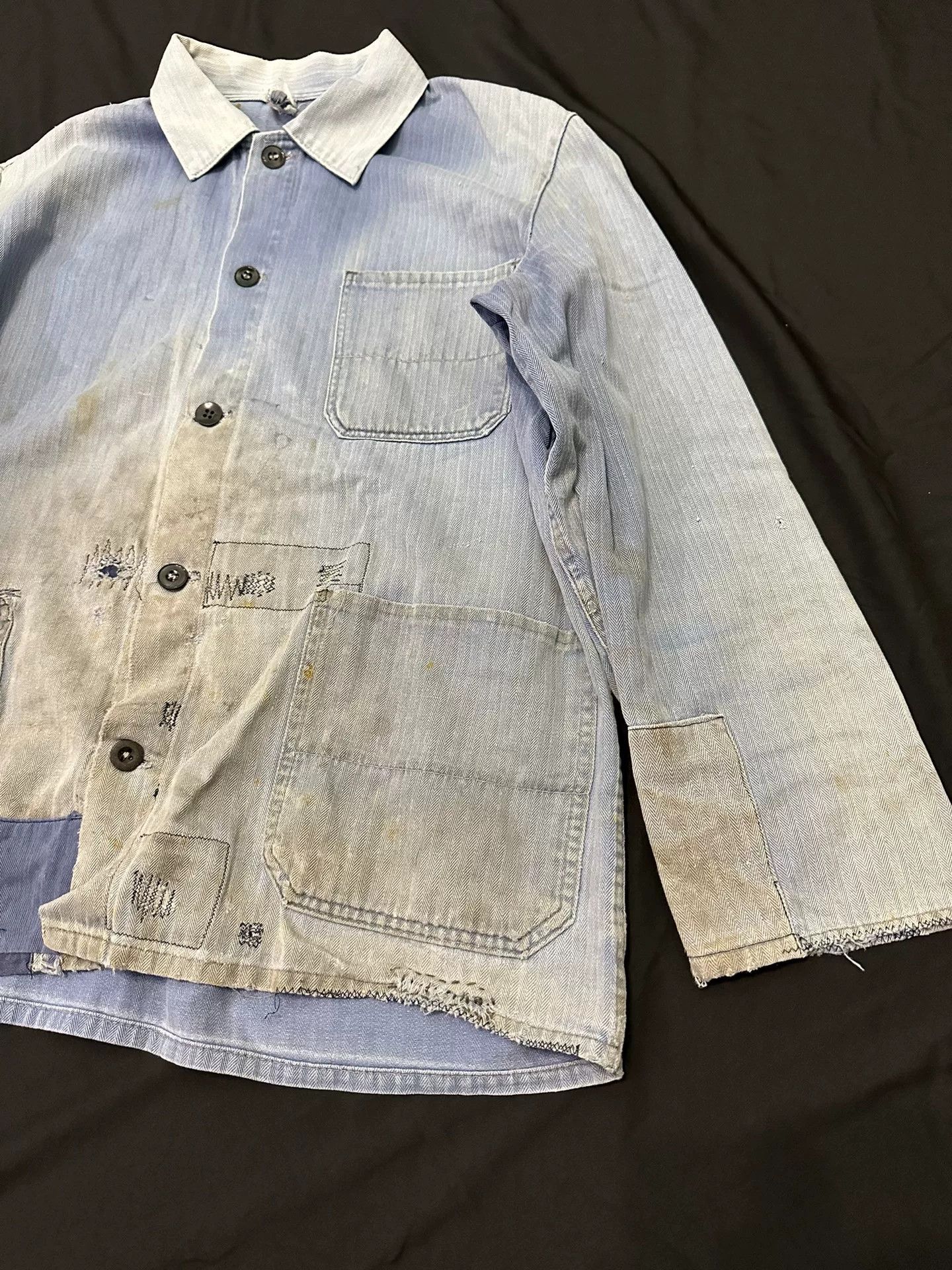 Vintage Vintage French Workwear Moleskin Boro Jacket Size US M / EU 48-50 / 2 - 3 Thumbnail
