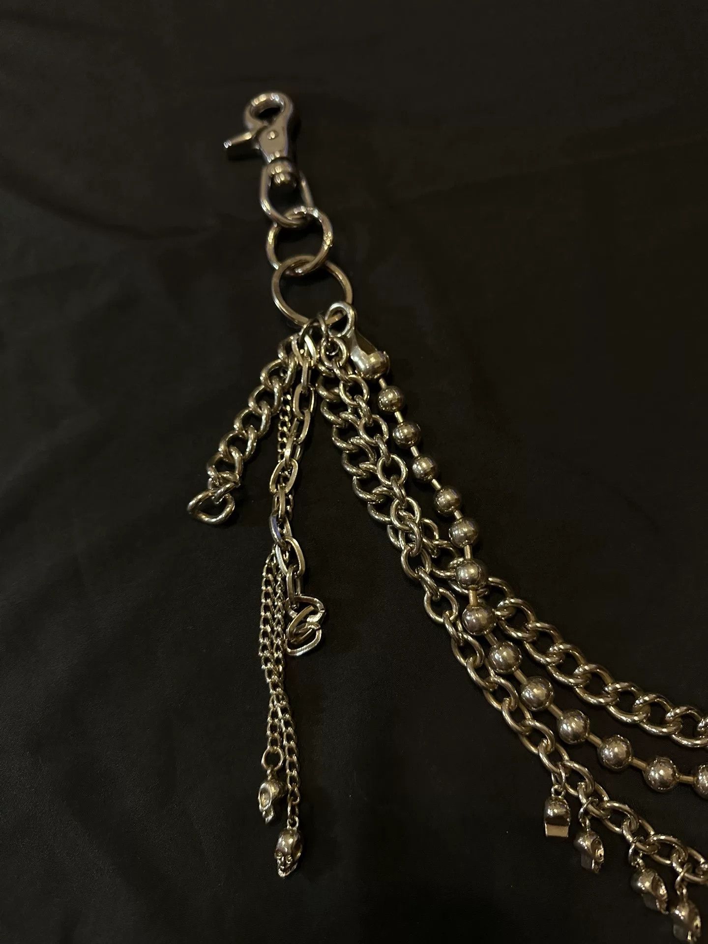 Vintage Vintage 80s Japanese Skull Triple Chain Size ONE SIZE - 2 Thumbnail