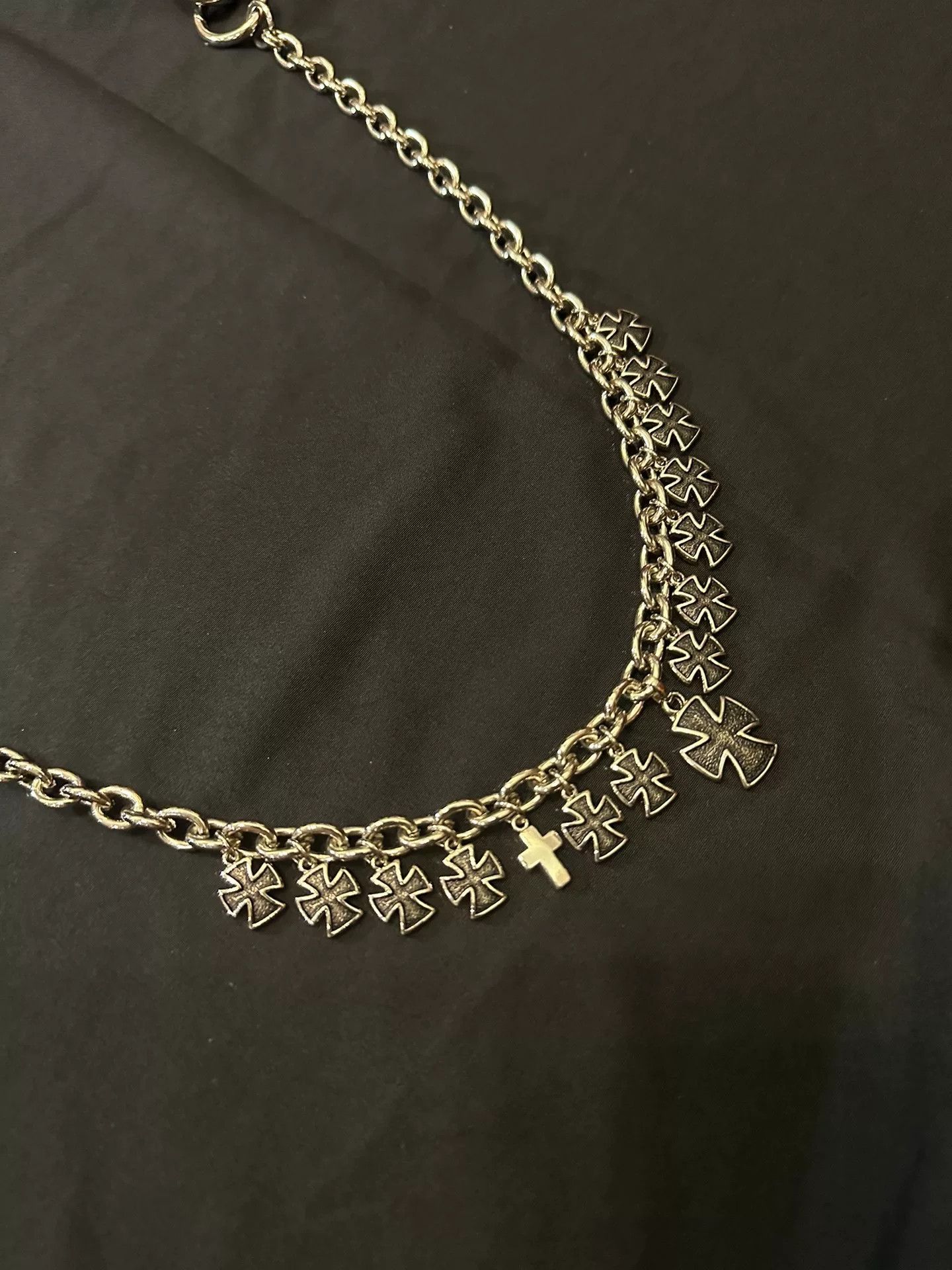 Vintage Vintage 90s Cross Pendant Pants Chain Size ONE SIZE - 2 Thumbnail