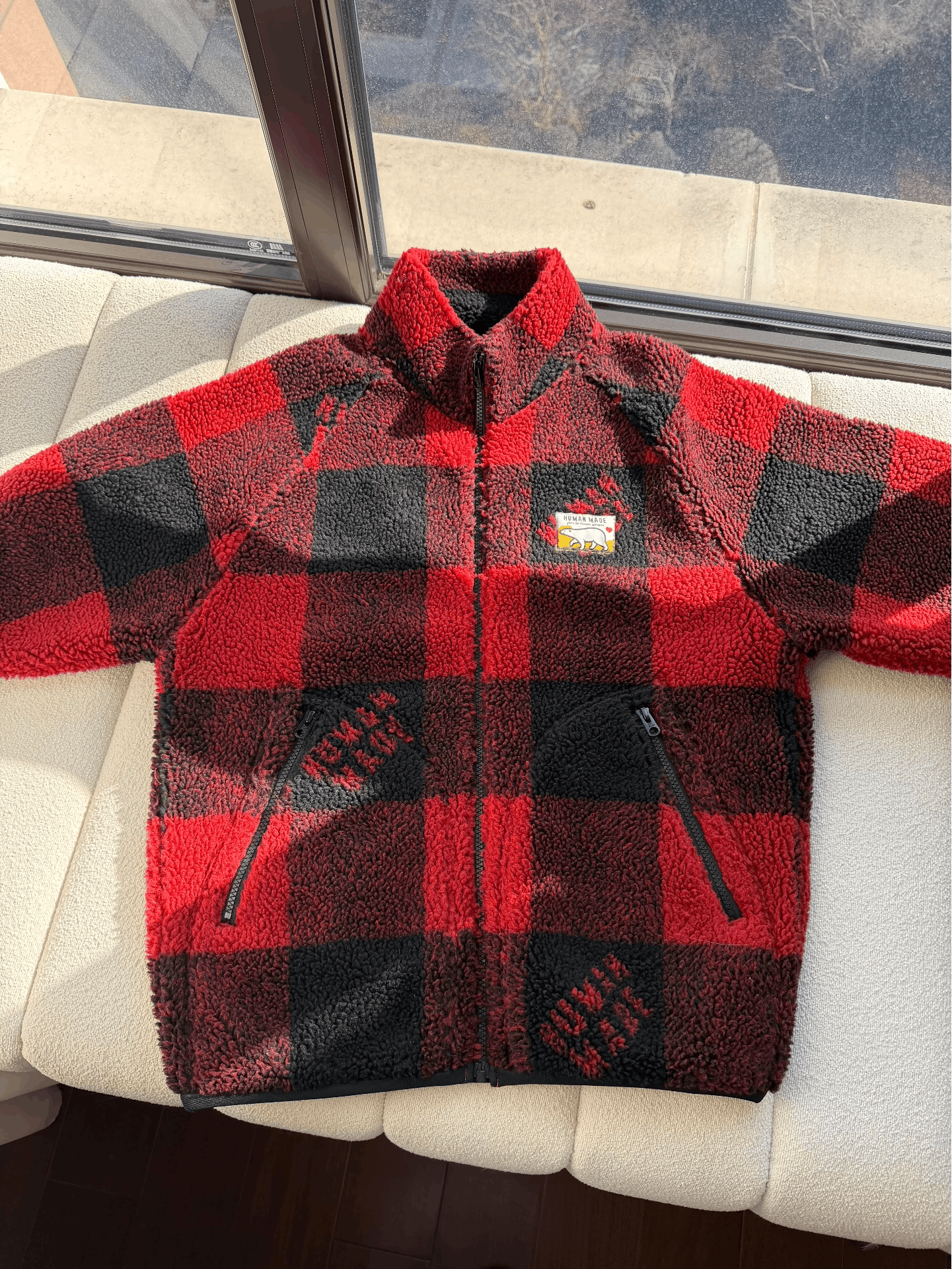 Human Made HUMAN MADE FW22 Polar Bear Plaid Fleece Jacket Size US S / EU 44-46 / 1 - 2 Thumbnail
