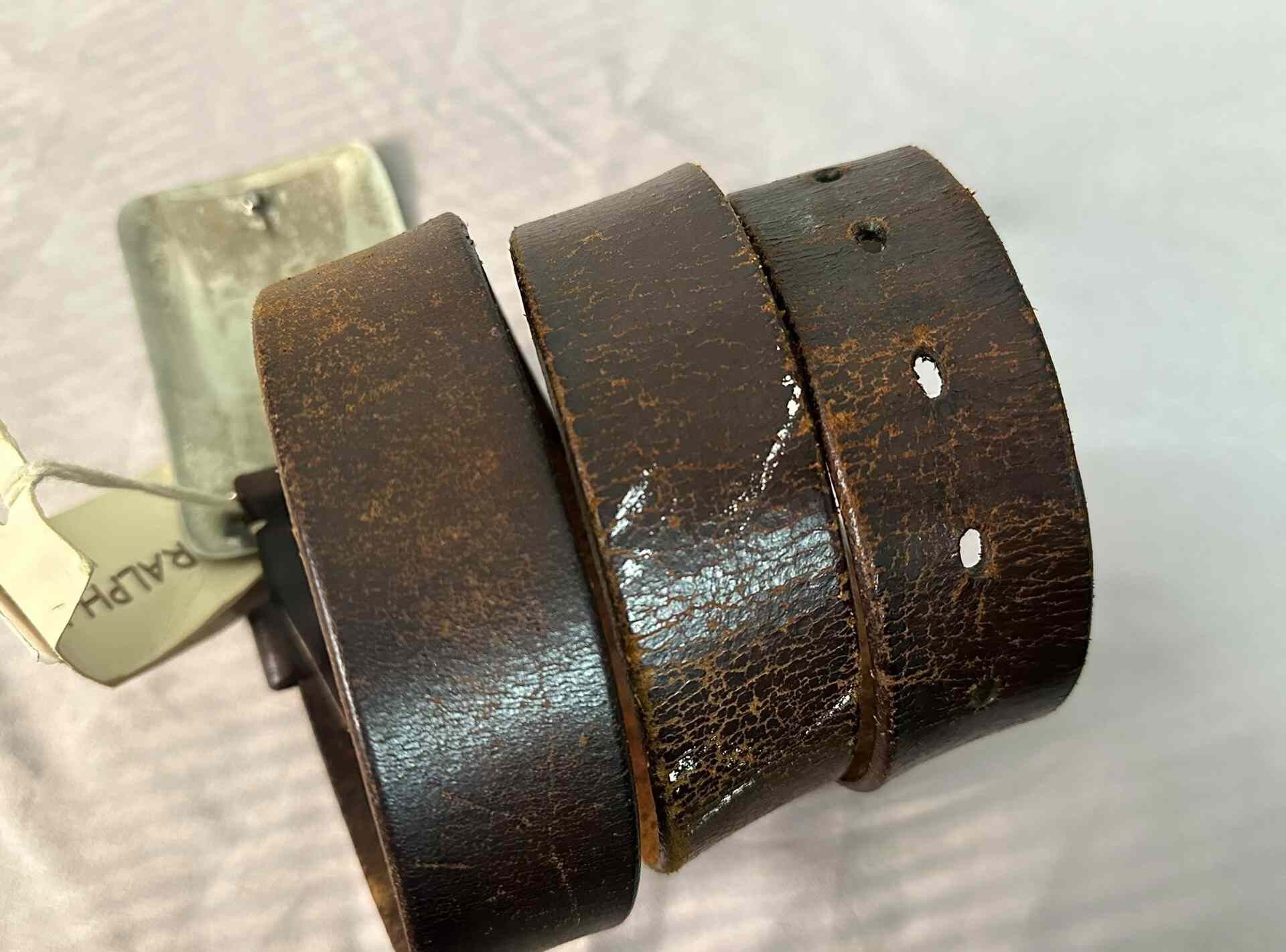 RRL Ralph Lauren RRL RL Vintage Western Silver Buckle Belt Size ONE SIZE - 5 Thumbnail