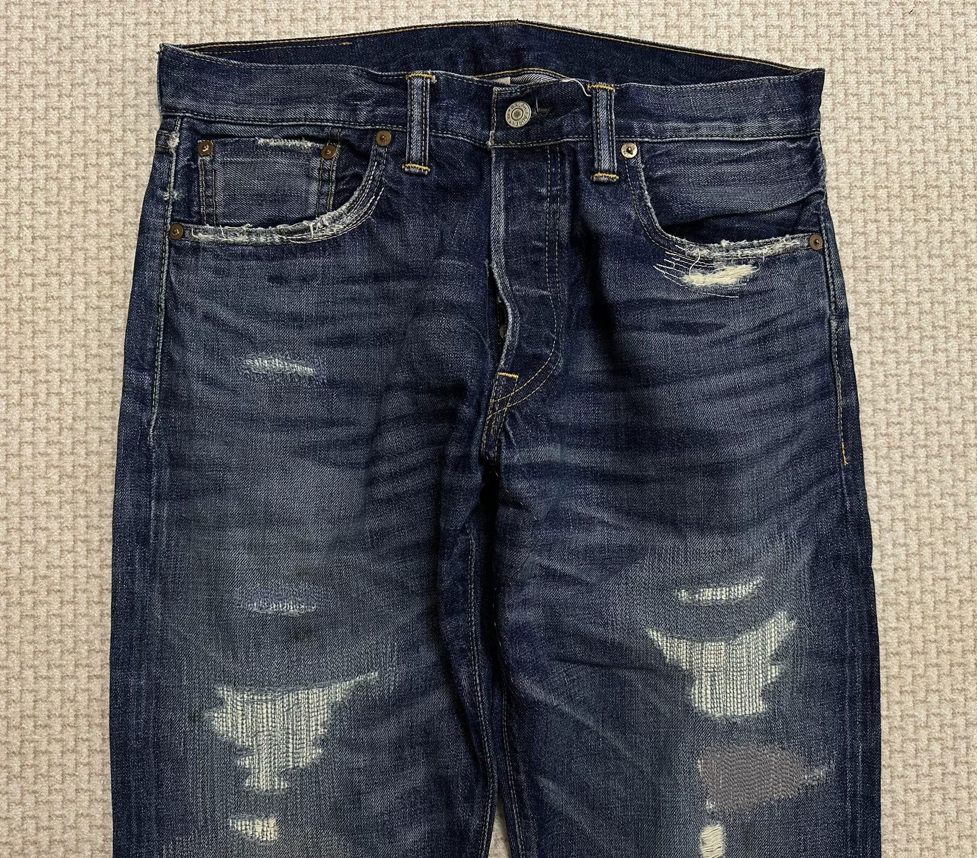 RRL Ralph Lauren RRL 2015 Depp Style Washed Patched Jeans Size US 31 - 4 Thumbnail