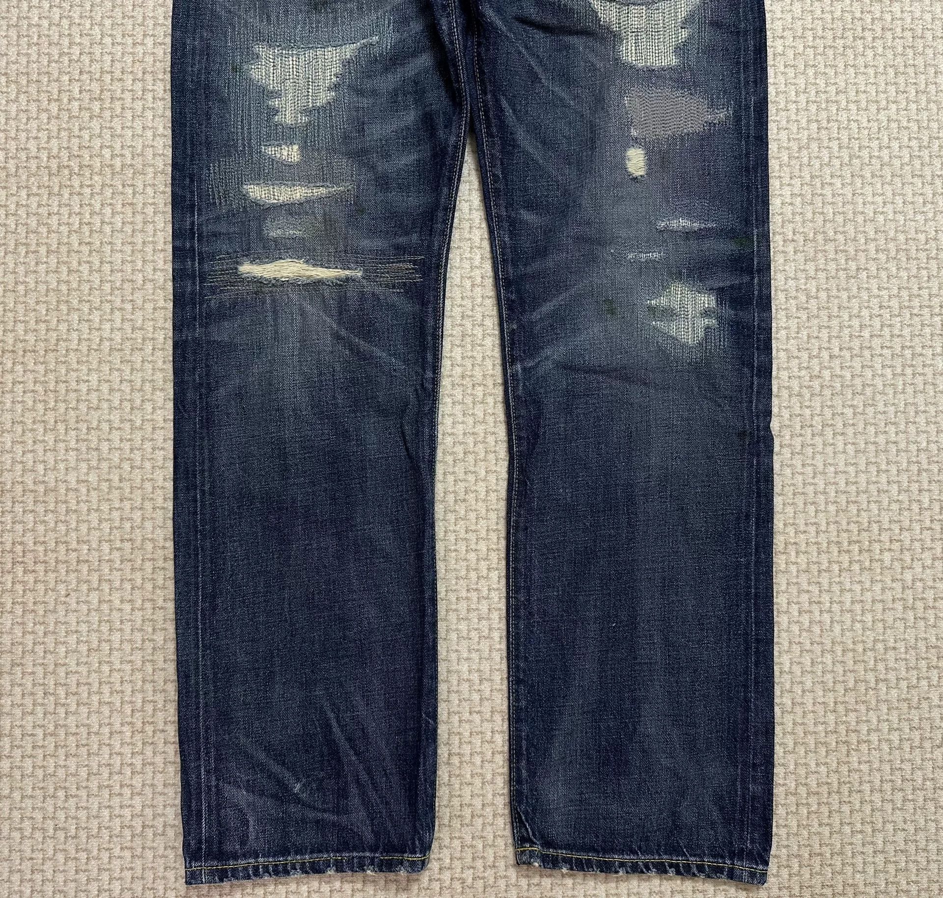 RRL Ralph Lauren RRL 2015 Depp Style Washed Patched Jeans Size US 31 - 5 Thumbnail