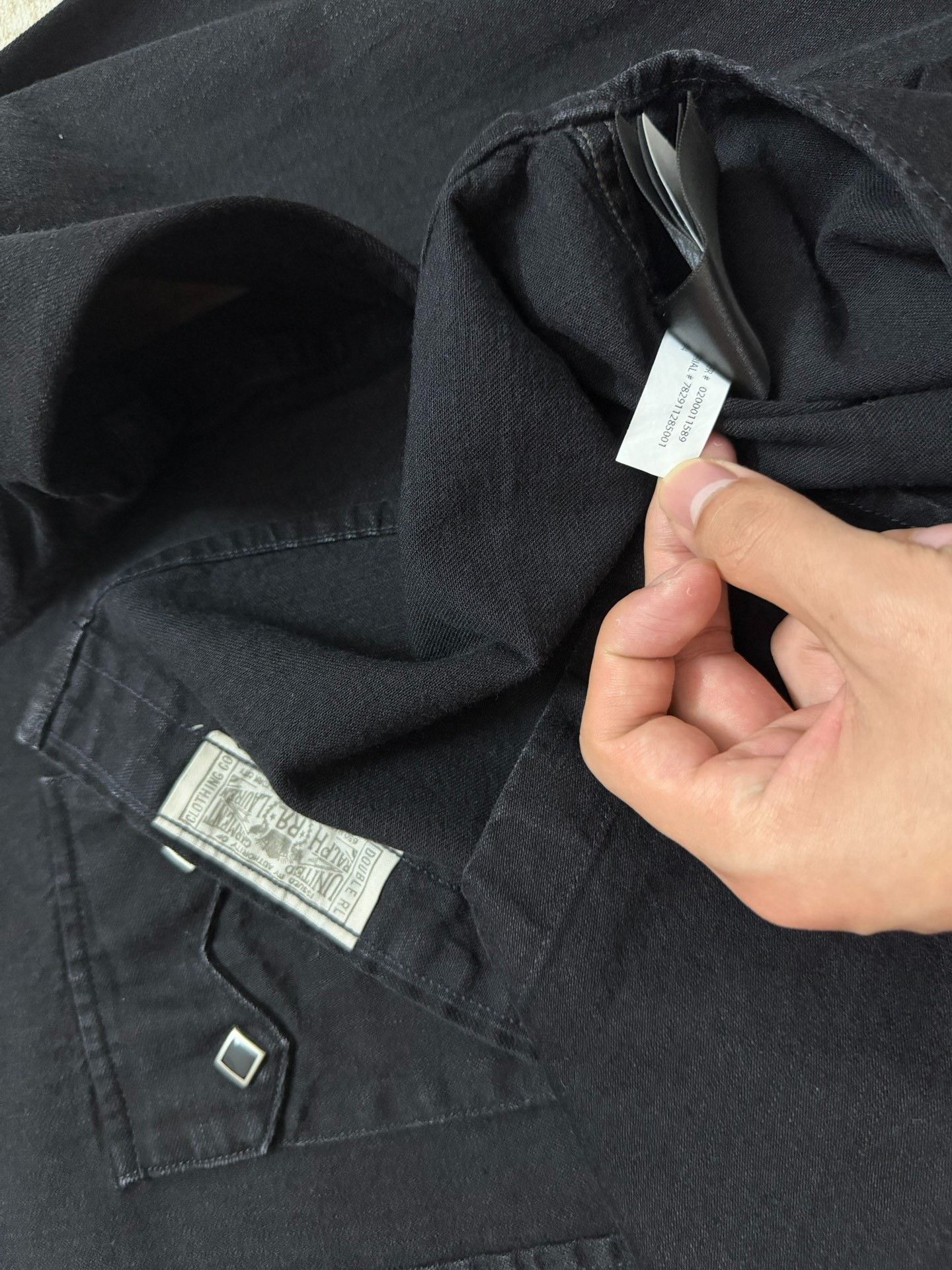 RRL Ralph Lauren RRL Classic Indigo Cotton Western Shirt Size US M / EU 48-50 / 2 - 4 Thumbnail