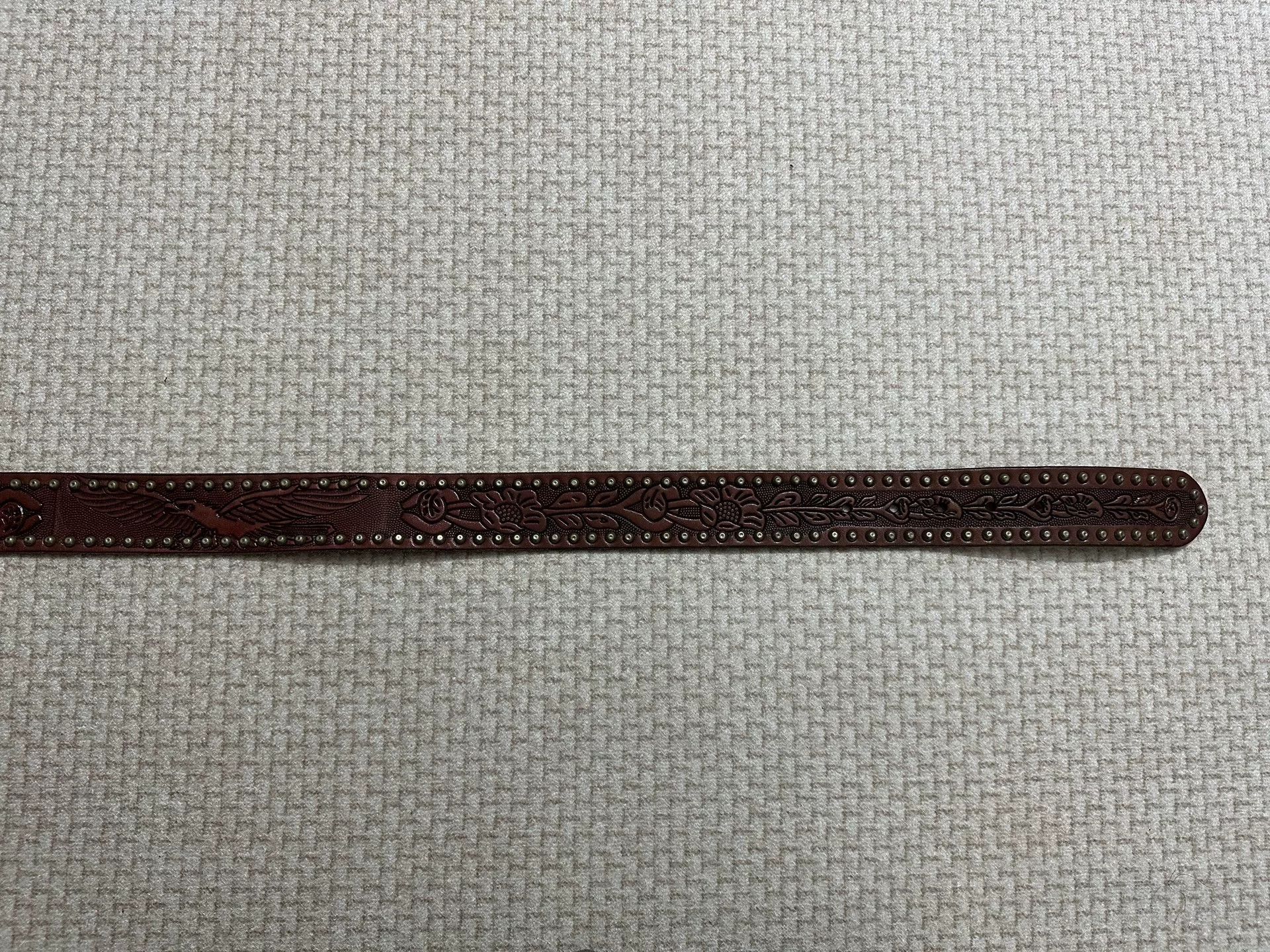 Polo Ralph Lauren Ralph Lauren Carved Rivet Leather Belt Size ONE SIZE - 4 Thumbnail
