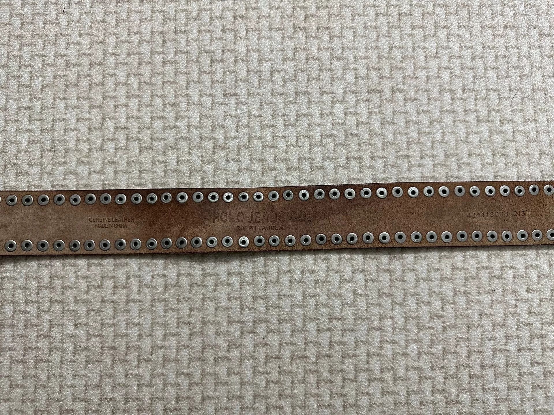 Polo Ralph Lauren Ralph Lauren Carved Rivet Leather Belt Size ONE SIZE - 6 Thumbnail