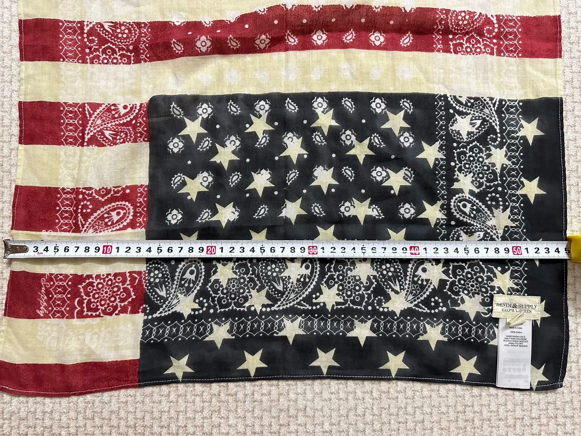 Denim & Supply Ralph Lauren Ralph Lauren Paisley Stars Stripes Bandana Size ONE SIZE - 7 Thumbnail