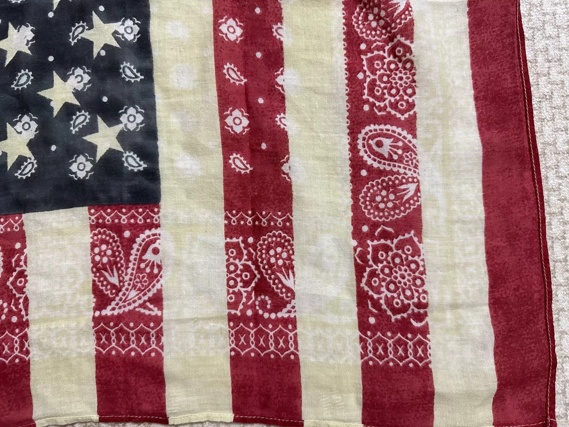Denim & Supply Ralph Lauren Ralph Lauren Paisley Stars Stripes Bandana Size ONE SIZE - 4 Thumbnail