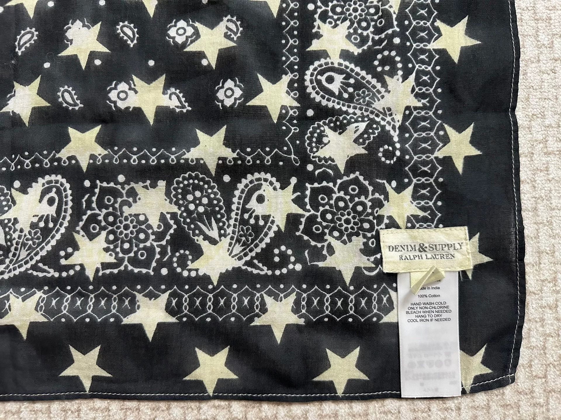 Denim & Supply Ralph Lauren Ralph Lauren Paisley Stars Stripes Bandana Size ONE SIZE - 5 Thumbnail