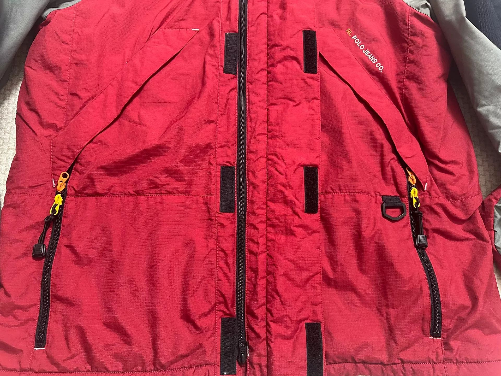 RRL Ralph Lauren Ralph Lauren Red Gray Colorblock Jacket Size US M / EU 48-50 / 2 - 4 Thumbnail
