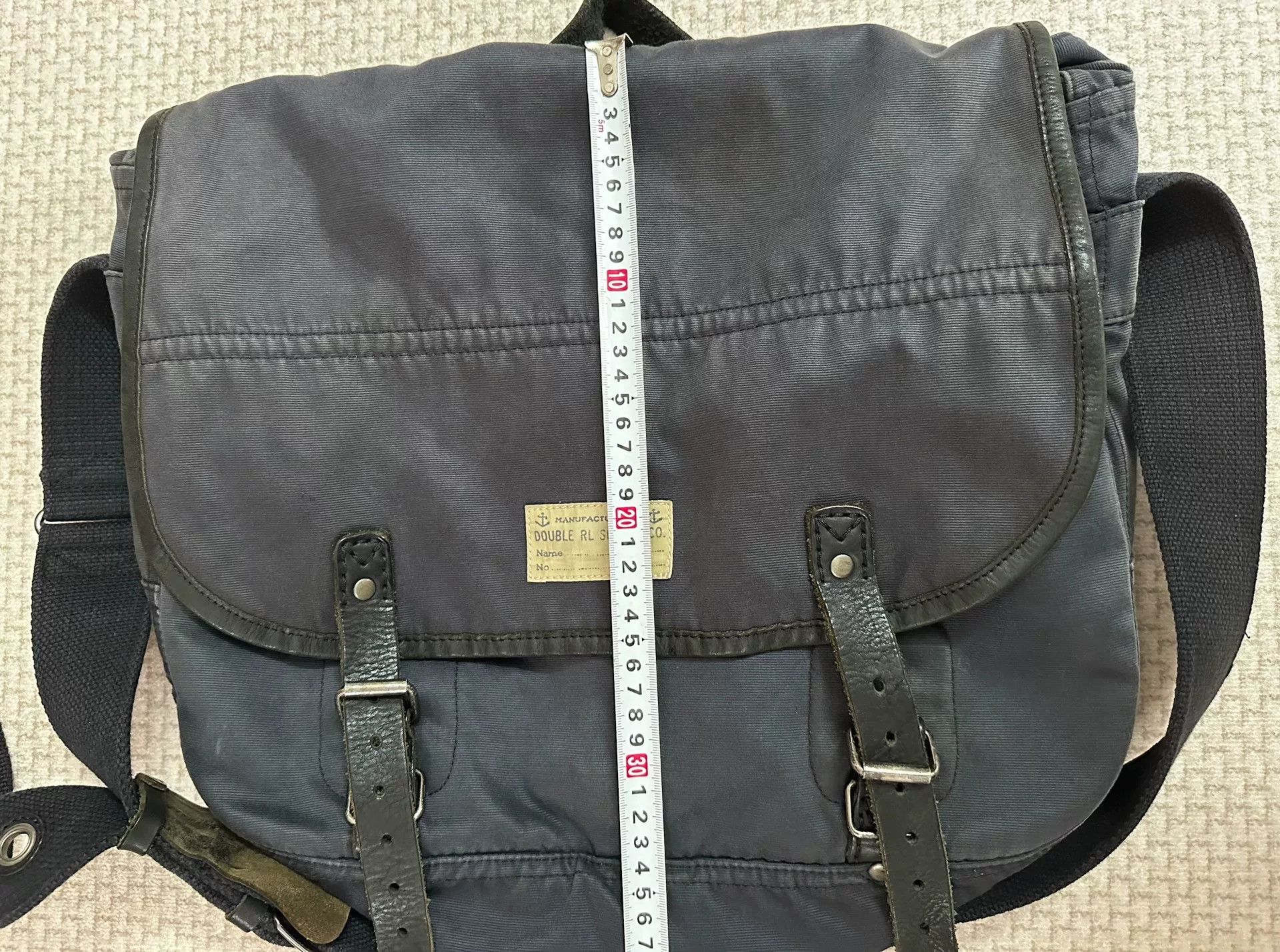RRL Ralph Lauren RRL Double RL Canvas Leather Messenger Bag Size ONE SIZE - 9 Thumbnail