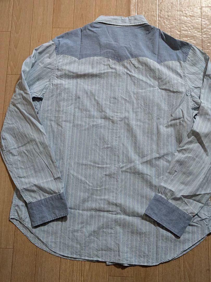 RRL Ralph Lauren RRL Vintage Turquoise Stripe Western Shirt Size US XXL / EU 58 / 5 - 2 Thumbnail