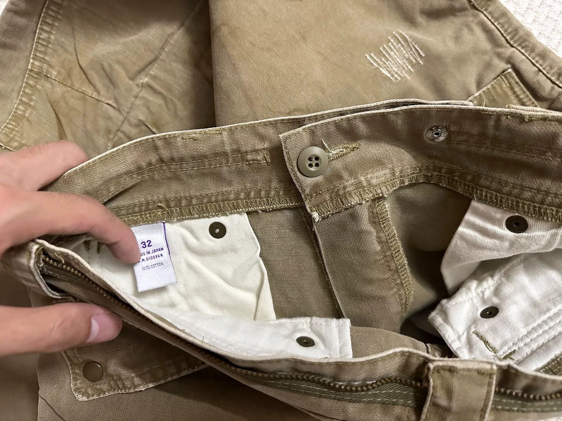 Prps PRPS Patchwork Canvas Cargo Pants Size US 32 / EU 48 - 7 Thumbnail